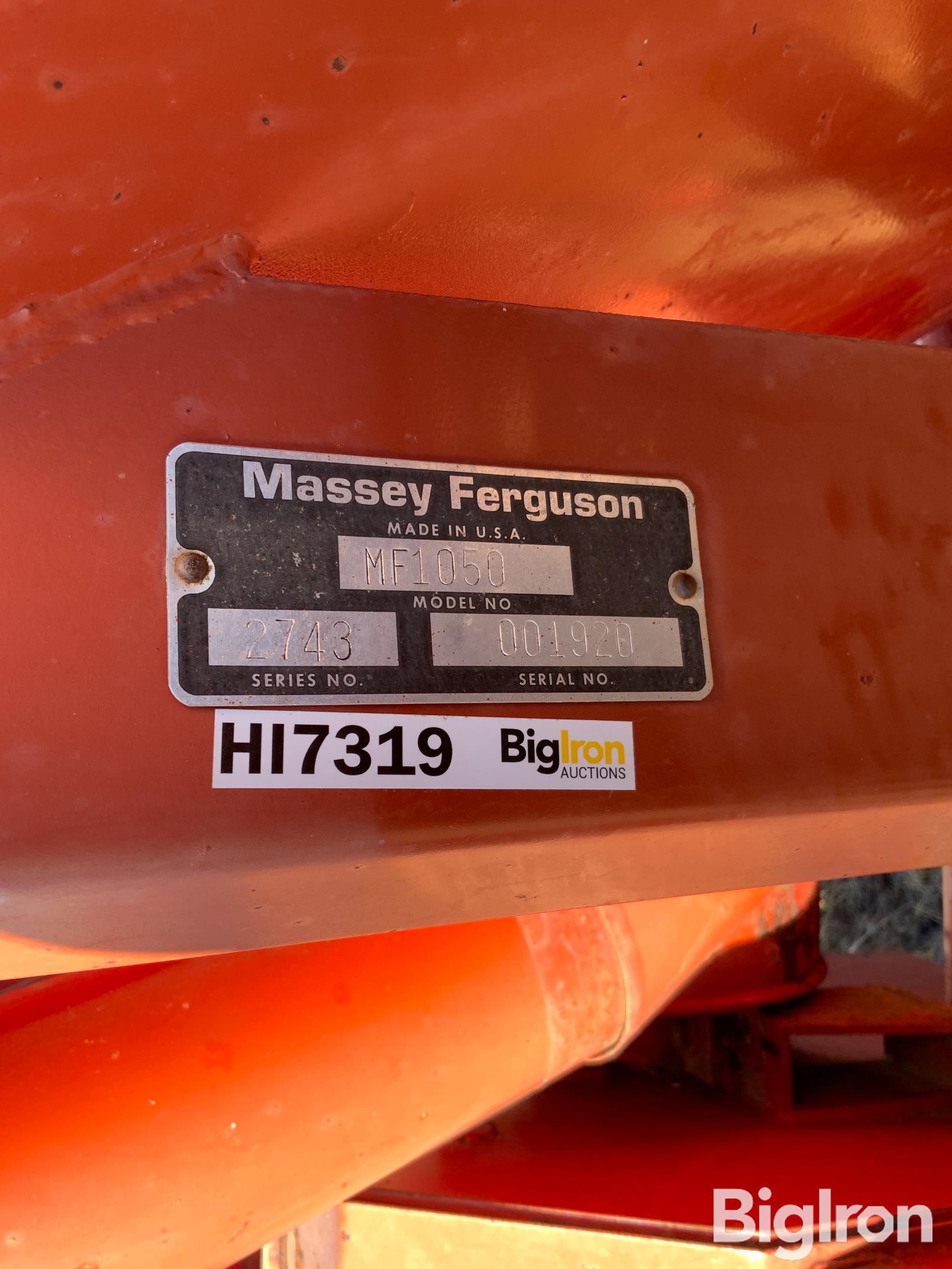 Massey Ferguson MF1050 Grinder Mixer BigIron Auctions