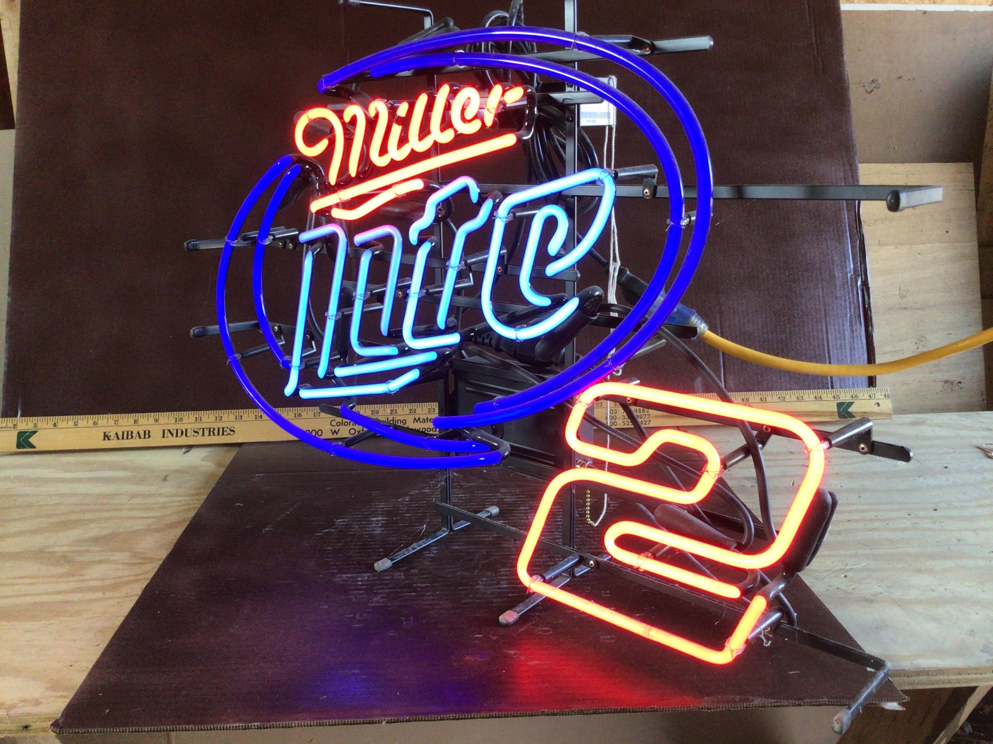 2010 Miller Lite Nascar 2 Neon Sign BigIron Auctions