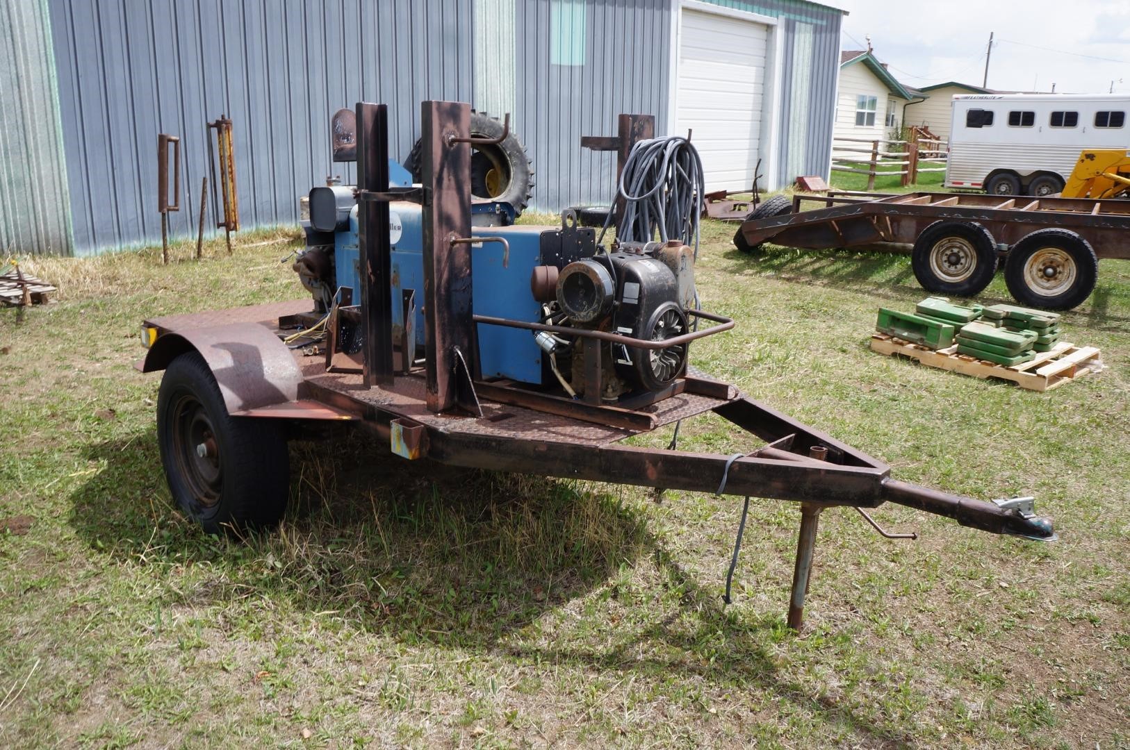 Miller Bluestar 2E & Roughneck 1E Portable Welders On Transport BigIron ...