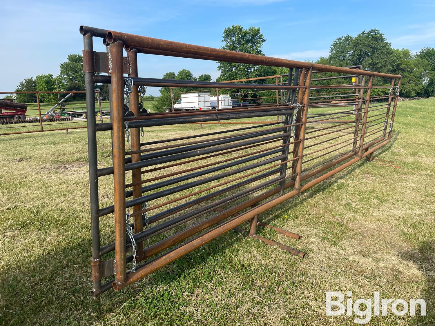 24' Free Standing Gates w/ 8' Swing Gates (BID PER UNIT) BigIron Auctions