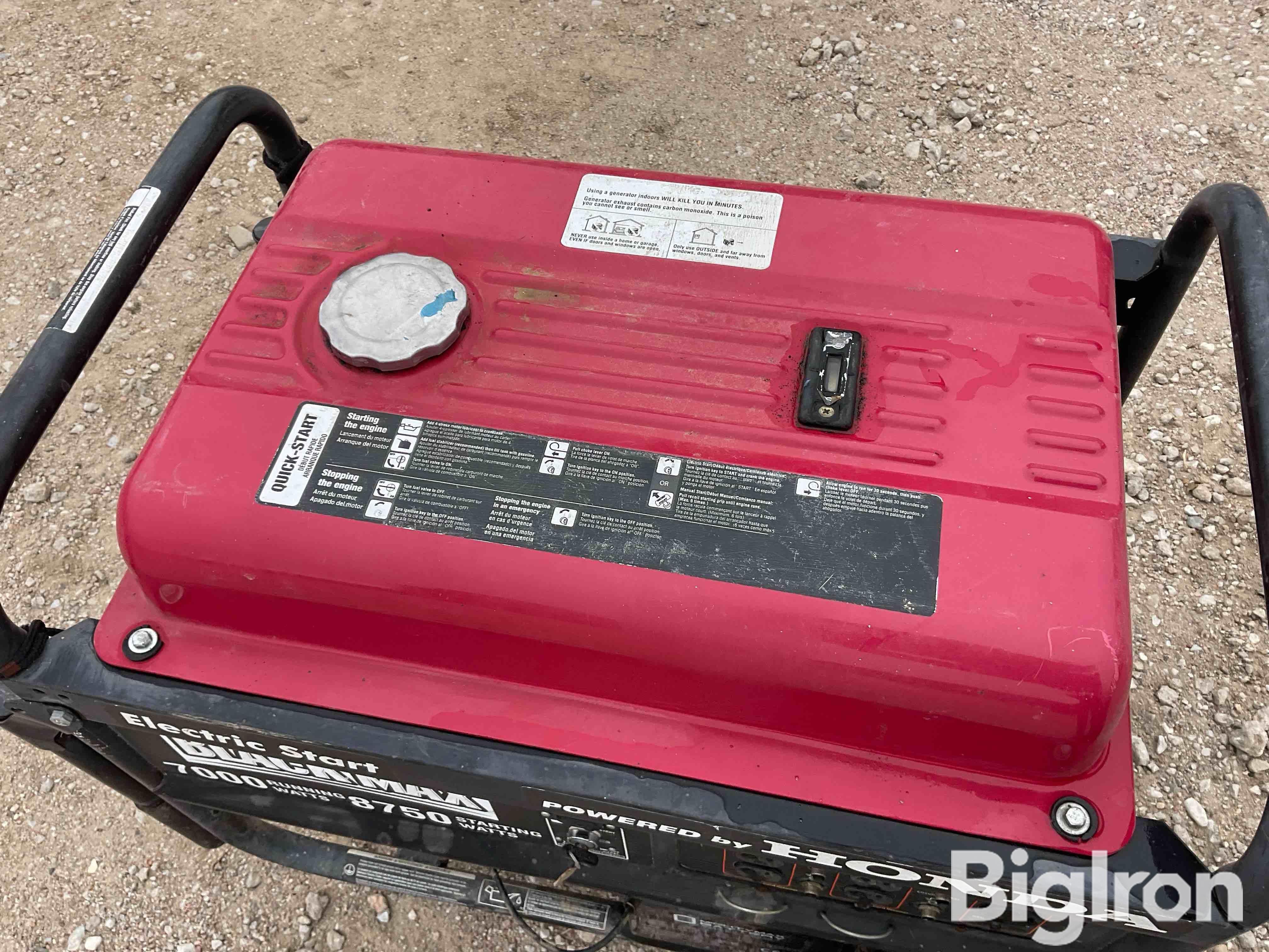 Blackmax Honda 7000W Generator BigIron Auctions