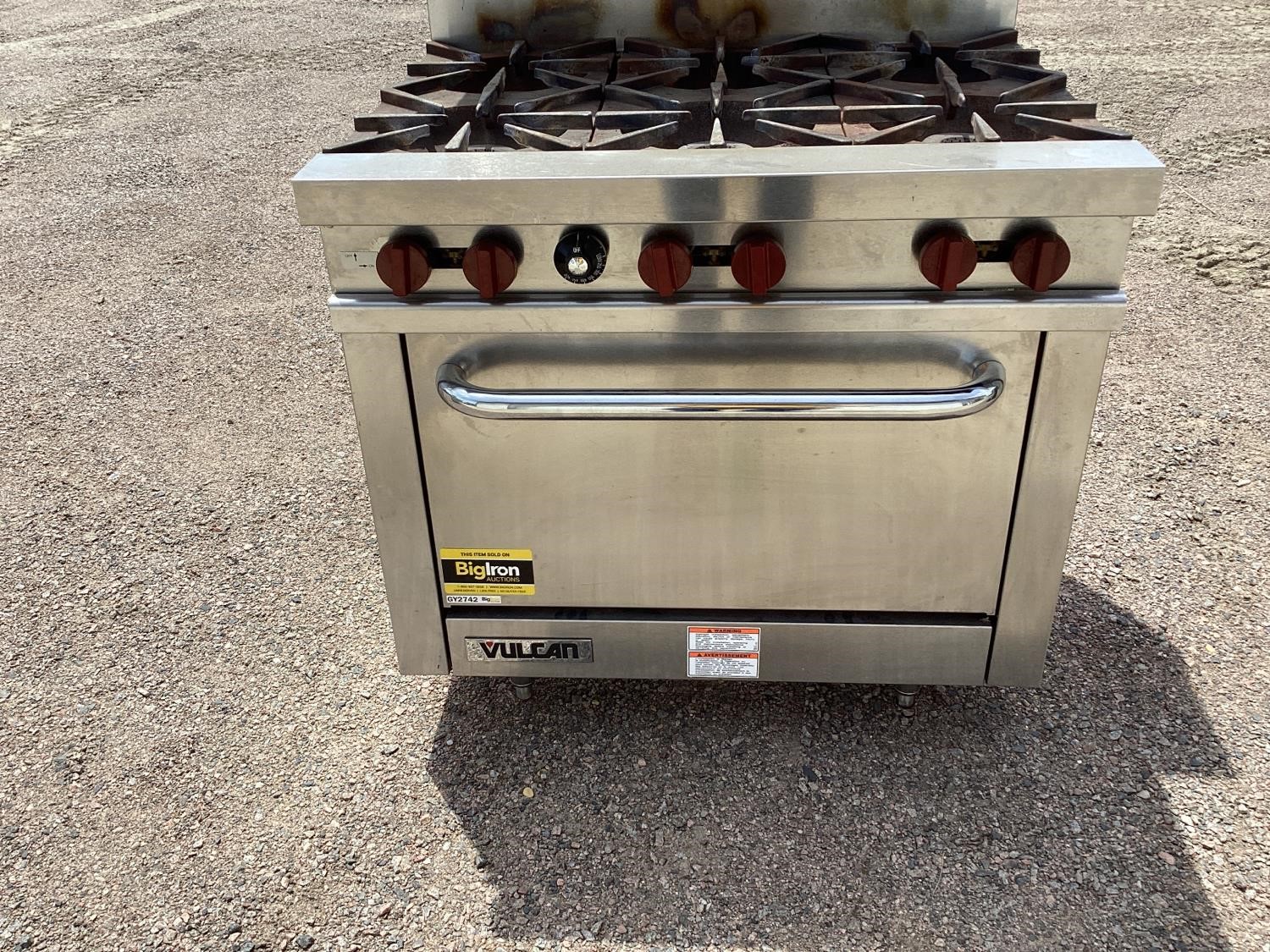 Vulcan V36 6 Burner Stove W/Oven BigIron Auctions