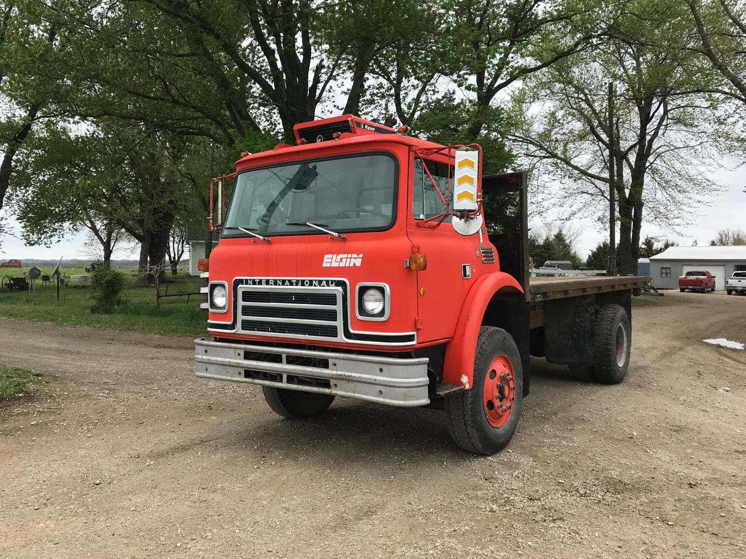 1985 International CargoStar 1850 Cabover SA Flatbed Truck BigIron Auctions