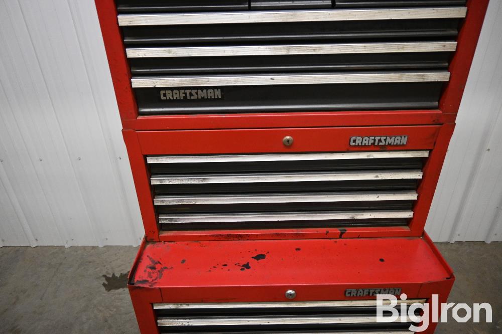 Craftsman 3-Piece Steel Rolling Tool Box Full Of Tools BigIron Auctions