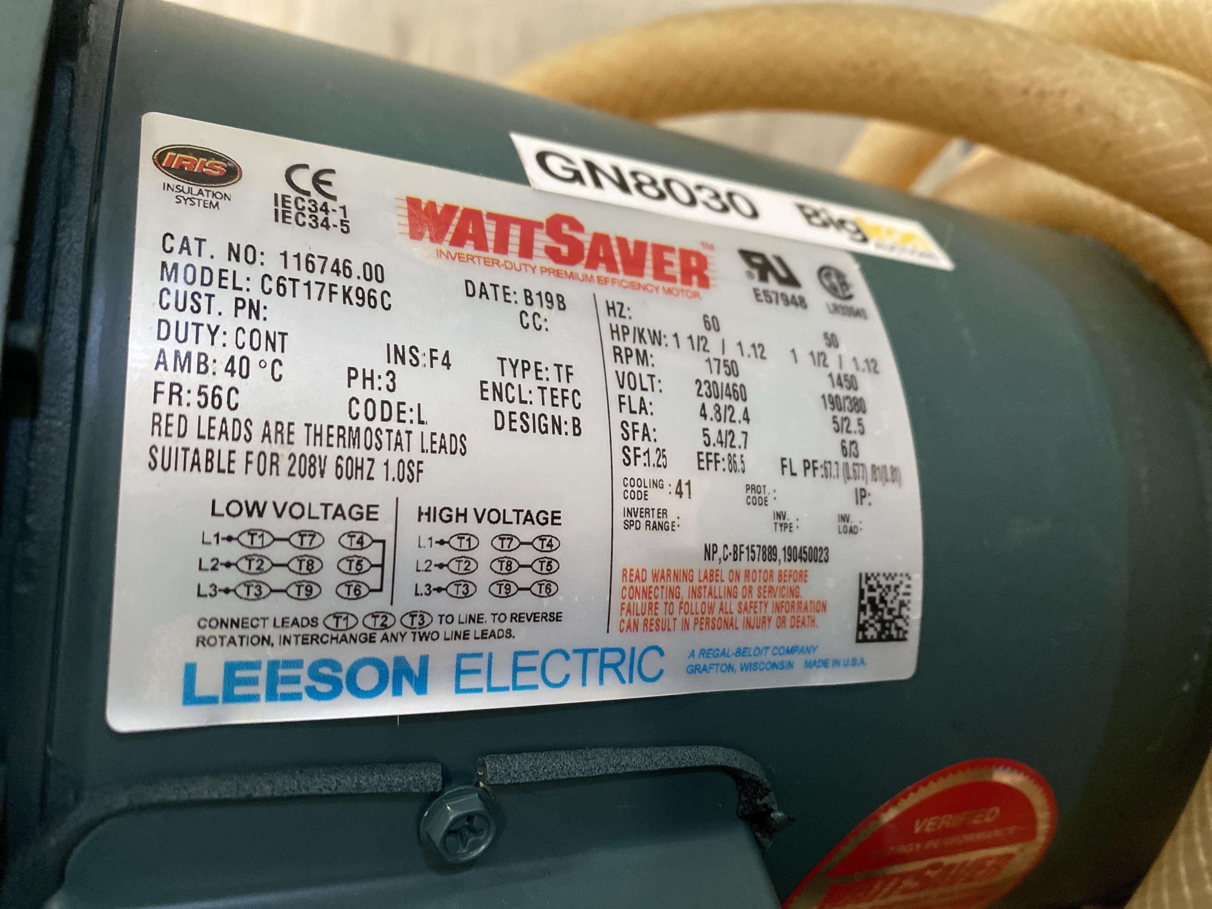 WattSaver / Leeson Fertilizer Pumps BigIron Auctions