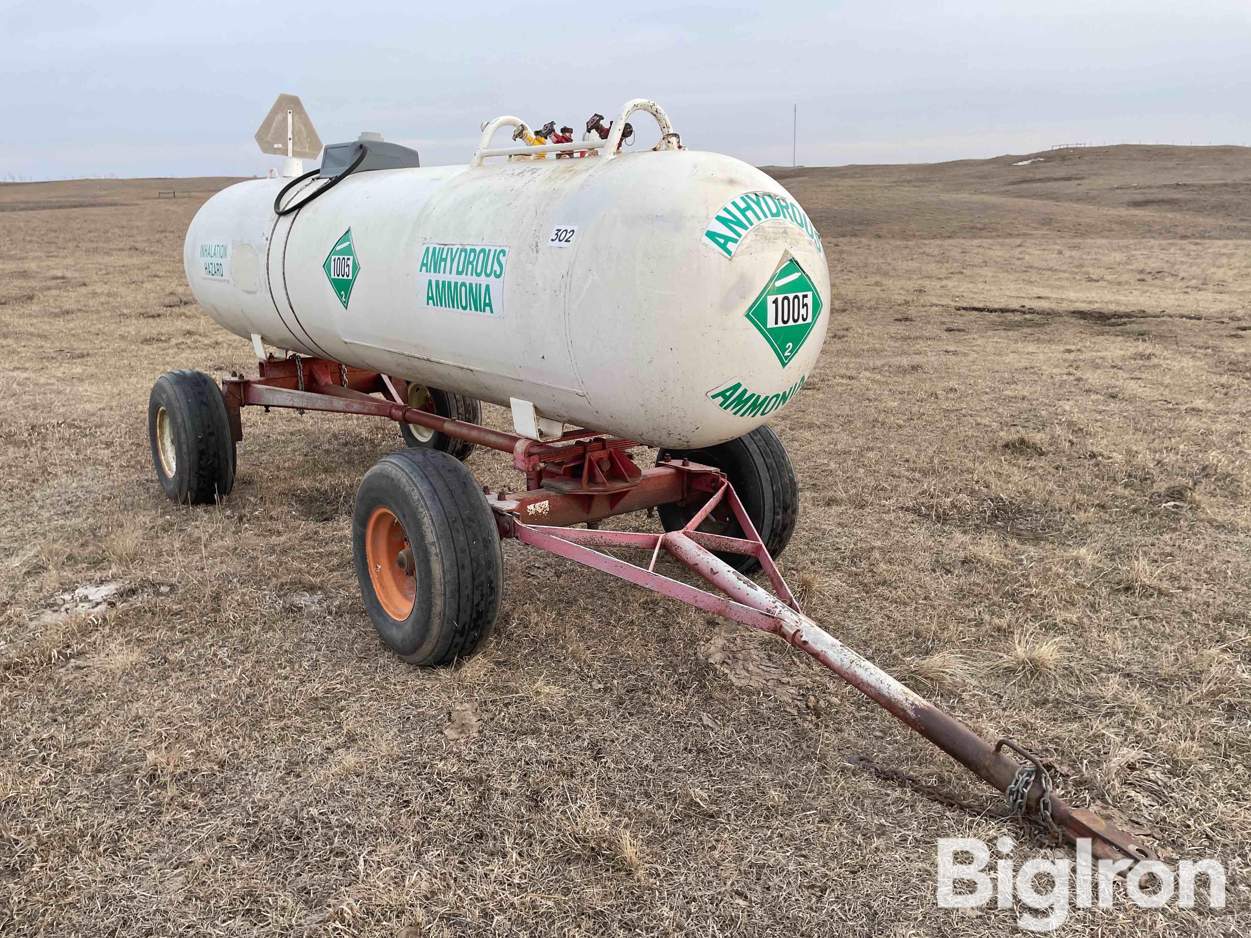 1993 1000-Gallon NH3 Nurse Tank W/Running Gear BigIron Auctions