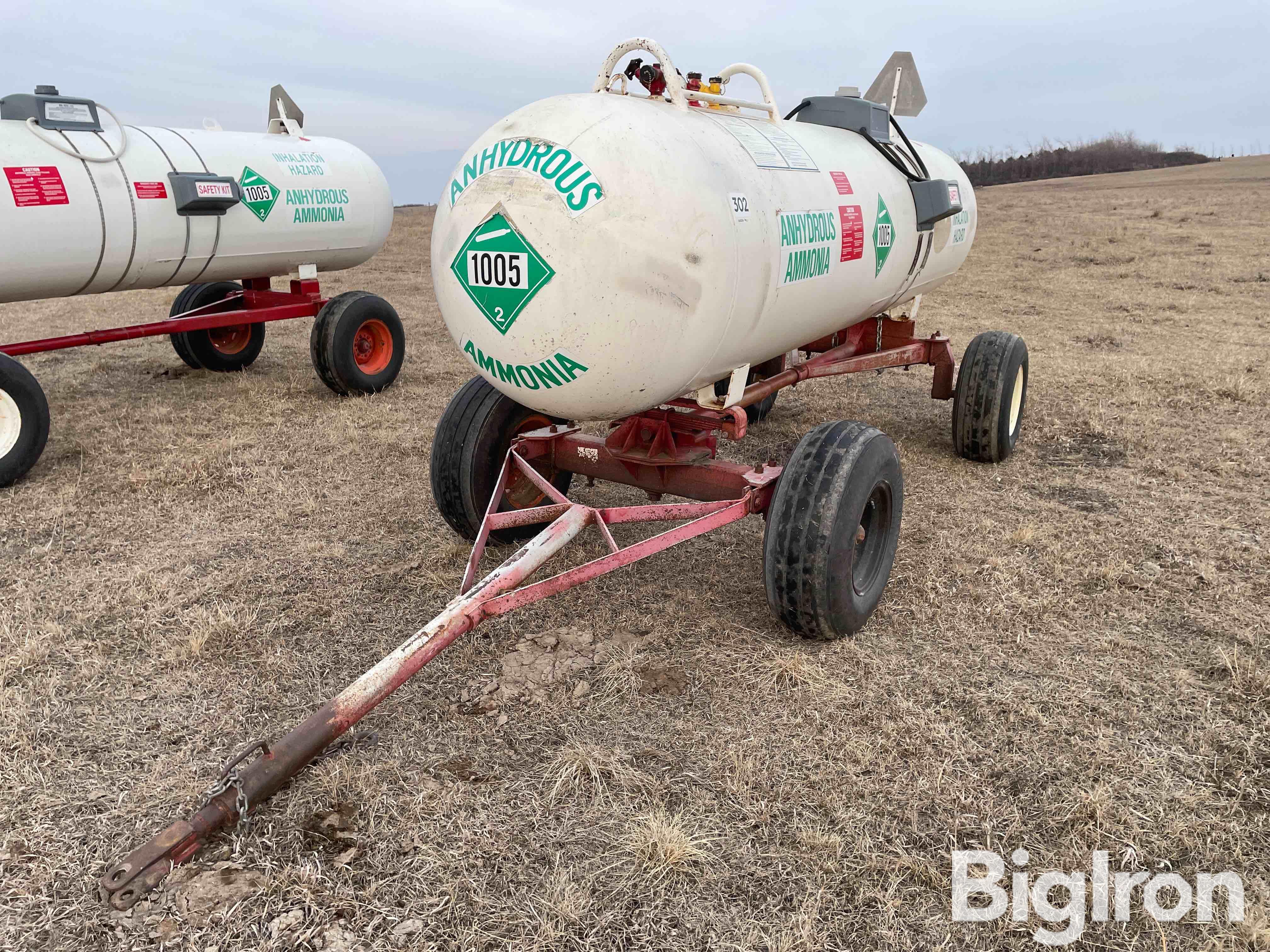 1993 1000-Gallon NH3 Nurse Tank W/Running Gear BigIron Auctions