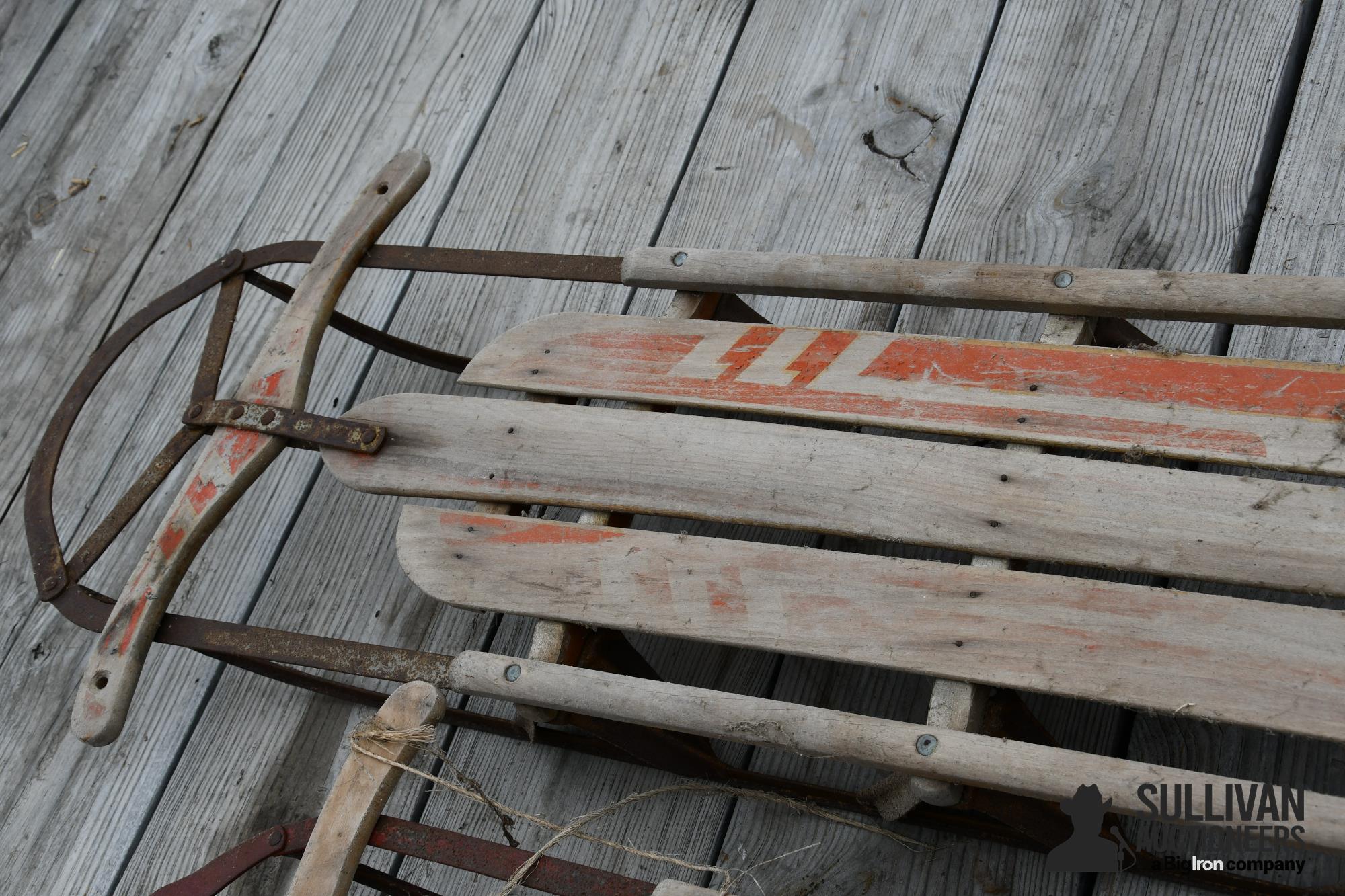 Antique Snow Sleds Bigiron Auctions 2895