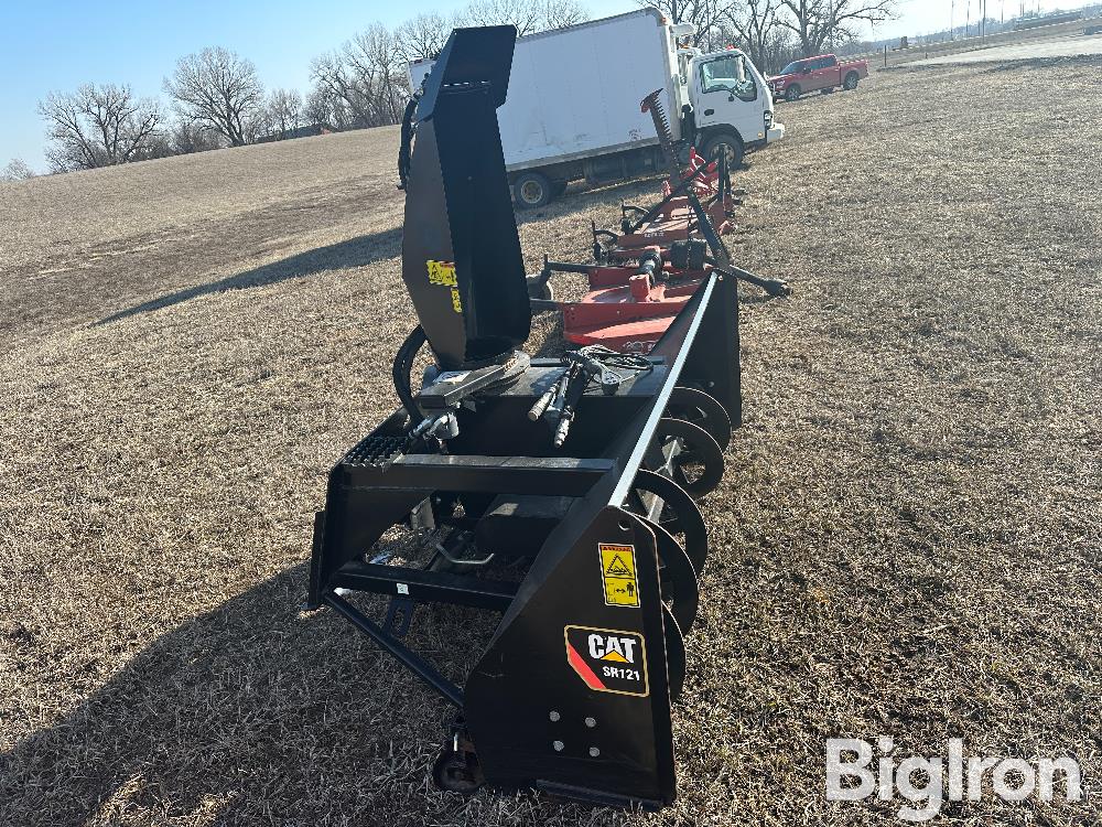 2008 Caterpillar SR121 Skid Steer Quick Attach Snow Blower BigIron Auctions