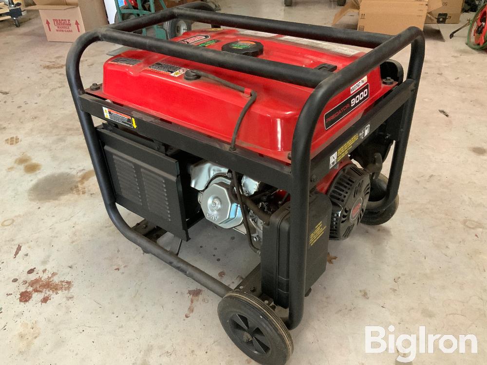 Predator 9000 Generator BigIron Auctions