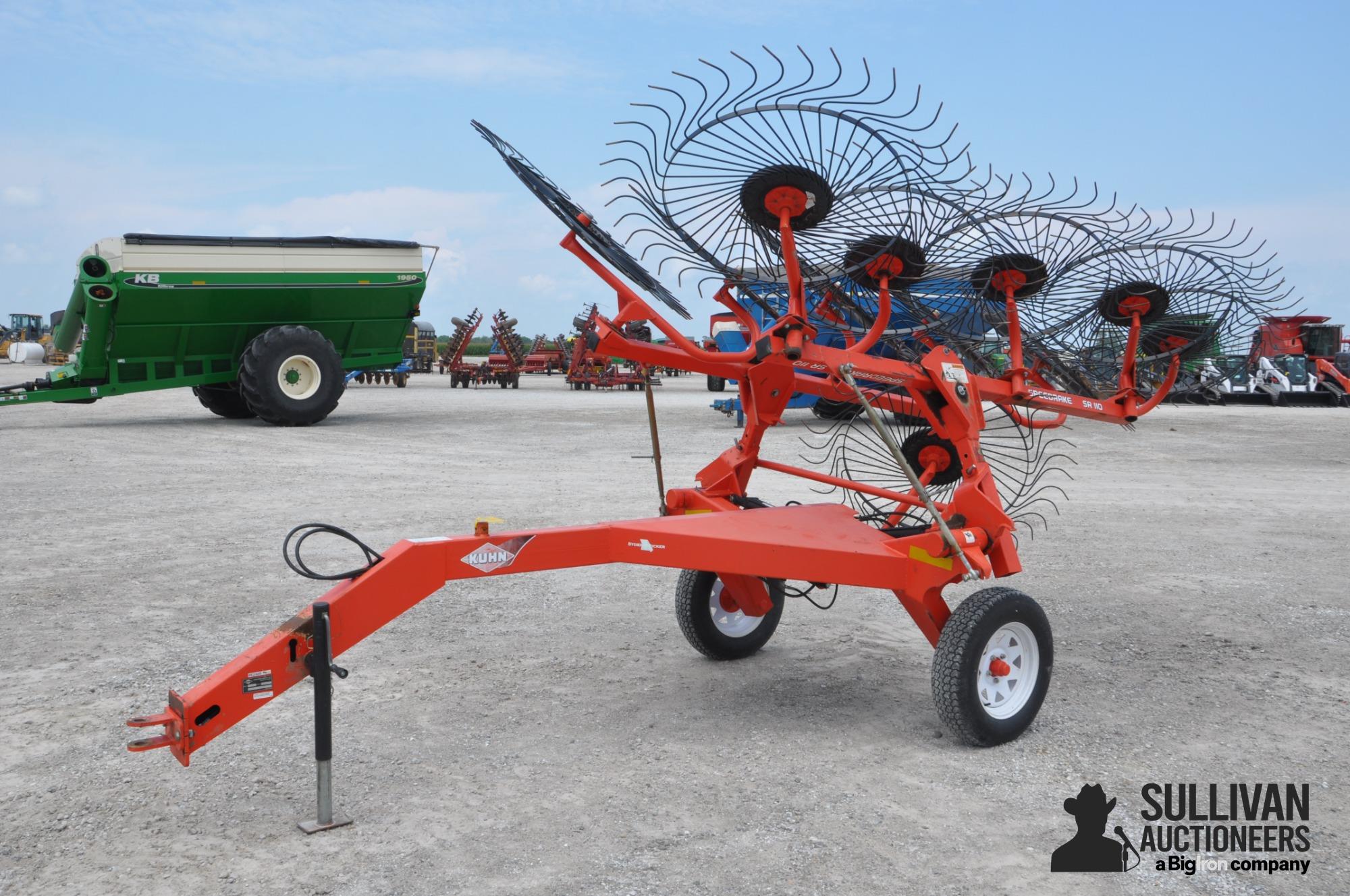 KUHN SR110 10-Wheel Hay Rake BigIron Auctions