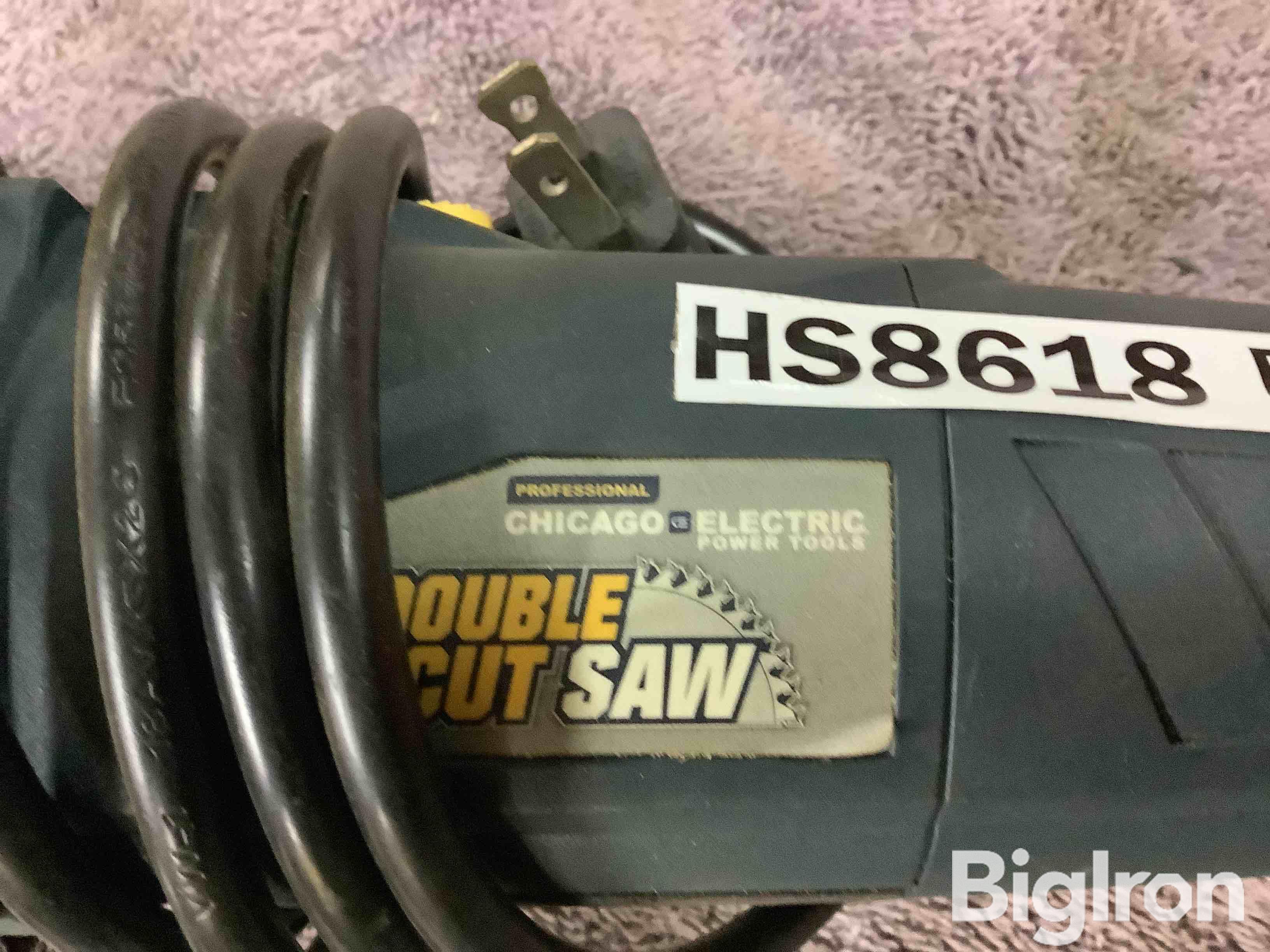 Chicago electric deals double cut saw