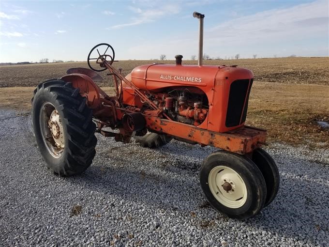 1949 Allis-Chalmers WD 2WD Tractor & Rear Blade BigIron Auctions Allis Chalmers Wd Year By Serial Number