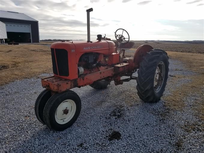 1949 Allis-Chalmers WD 2WD Tractor & Rear Blade BigIron Auctions Allis Chalmers Wd Year By Serial Number