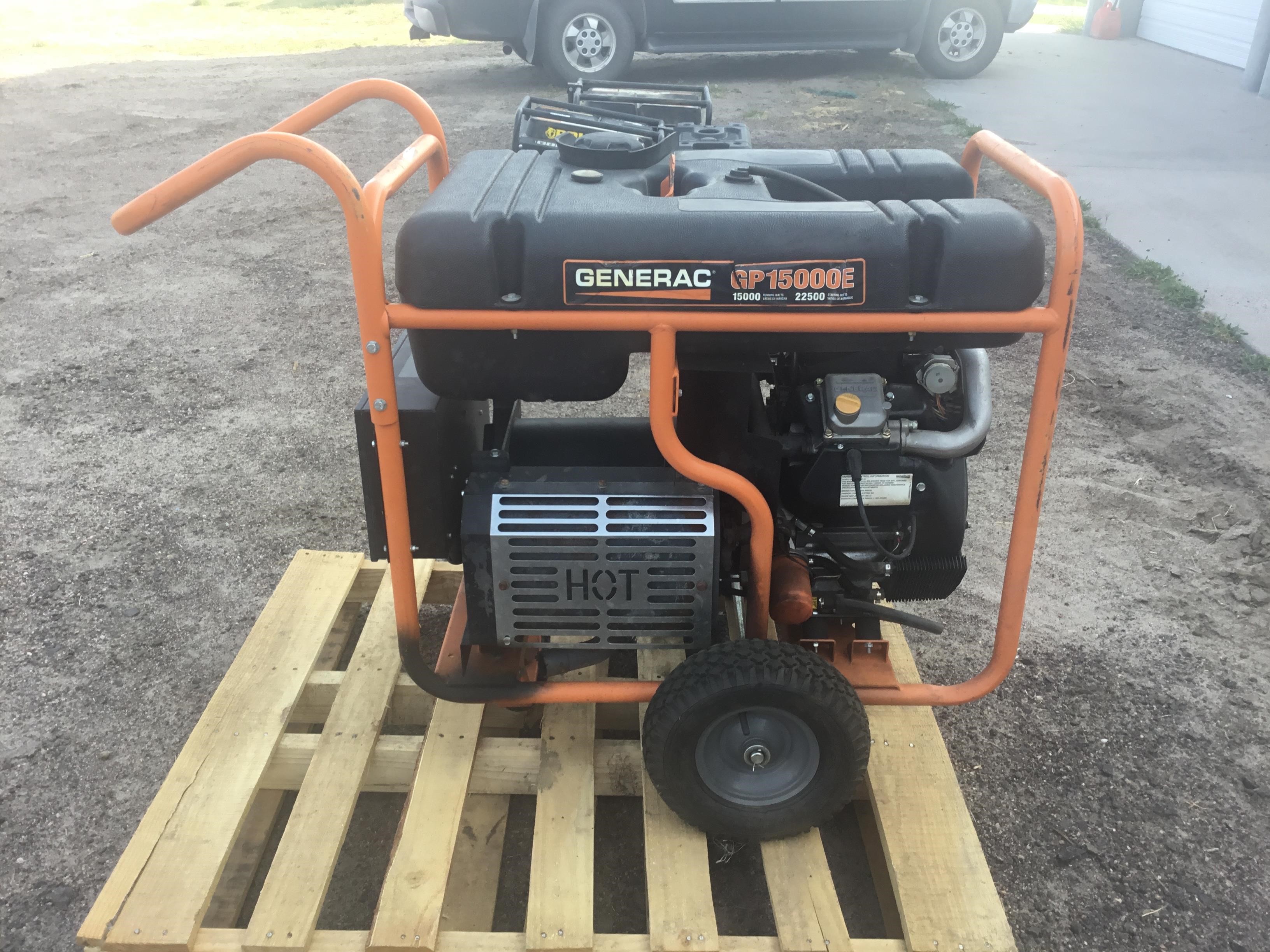 Generac GP15000E Non Running Generator BigIron Auctions