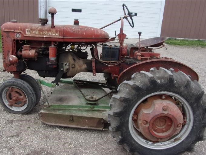 1940 Farmall B Cultivision 2WD Tractor W/Wood Belly Mower BigIron Auctions