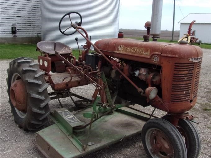 1940 Farmall B Cultivision 2WD Tractor W/Wood Belly Mower BigIron Auctions