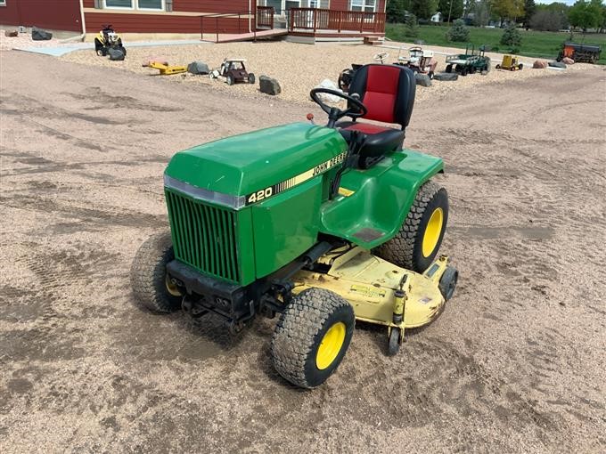 John Deere 420 Lawn And Garden Tractor Bigiron Auctions