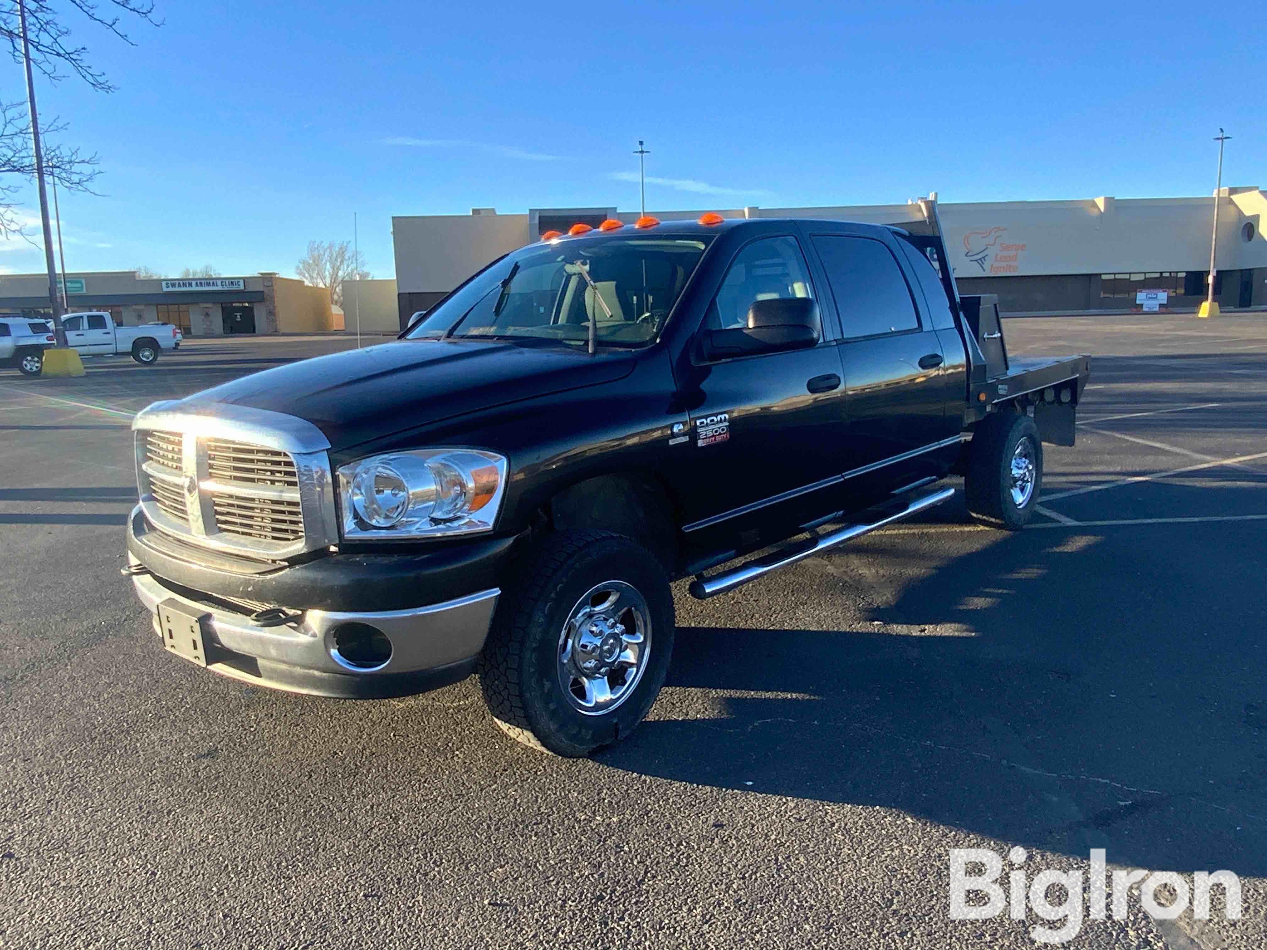 2008 Dodge RAM 2500 HD 4x4 Crew Cab Flatbed Pickup BigIron Auctions