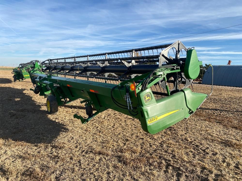 2008 John Deere 936D Draper Header W/Transport BigIron Auctions