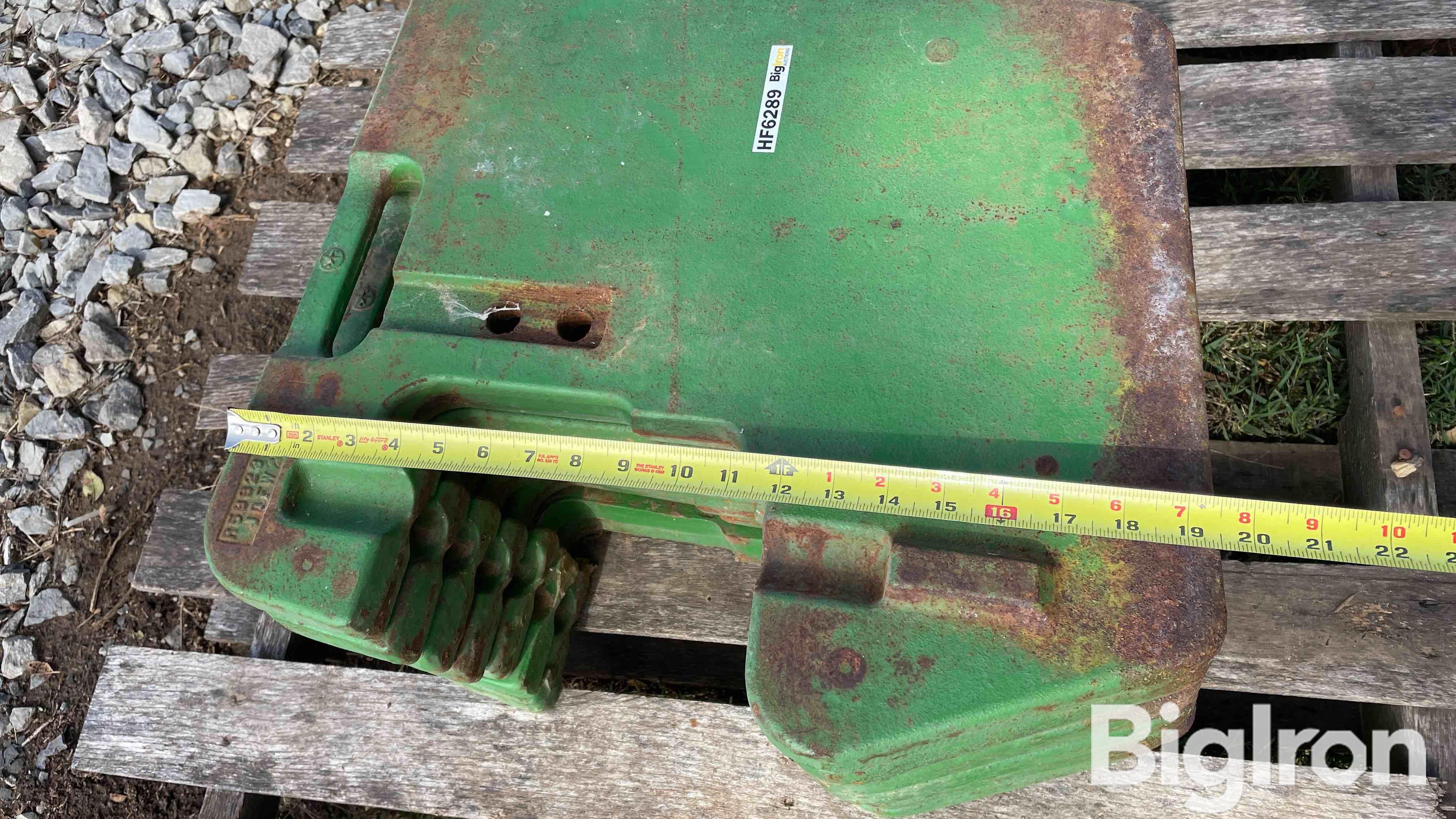 John Deere Suitcase Weights Bigiron Auctions 7865