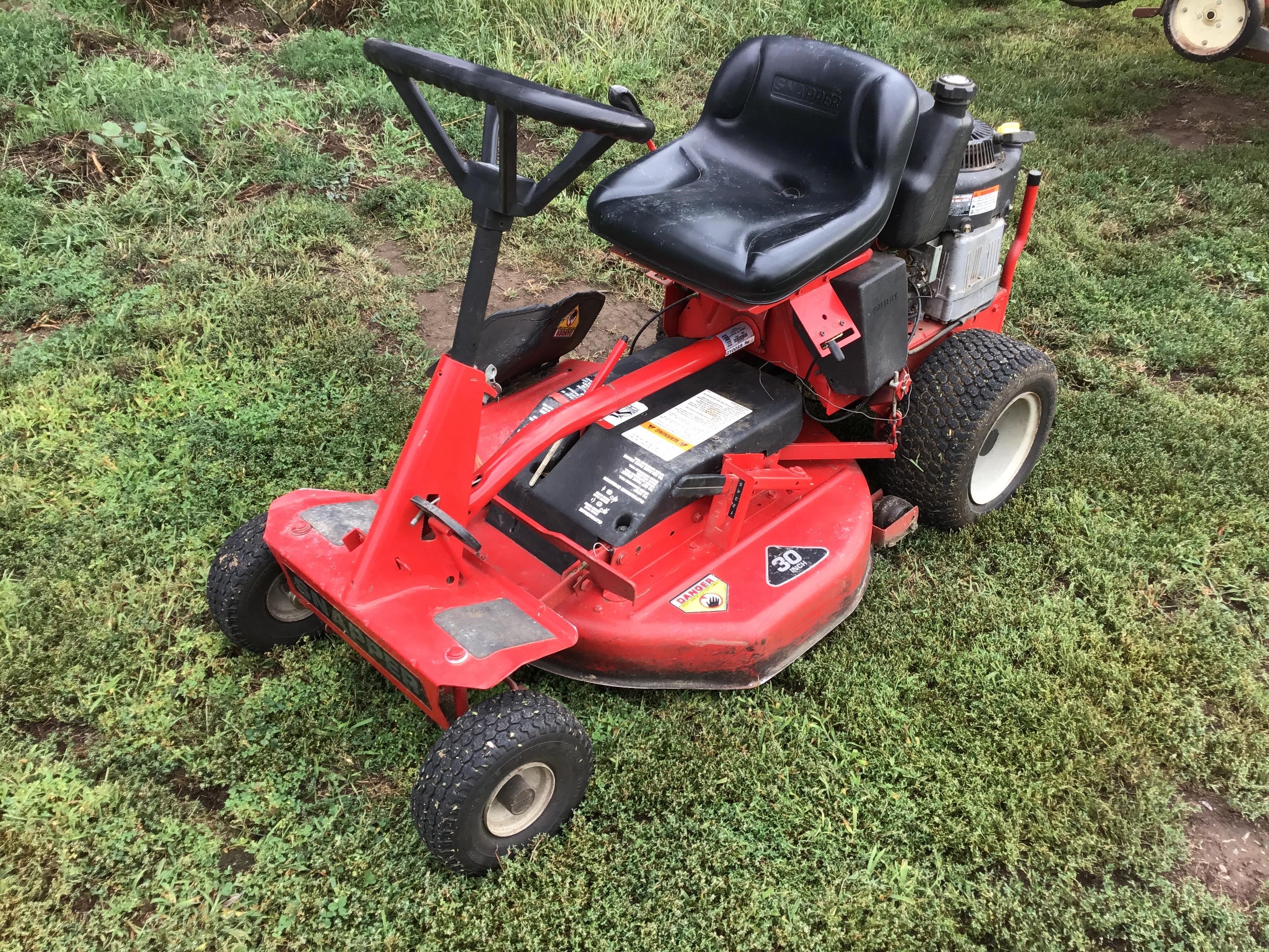 30 in discount snapper riding mower