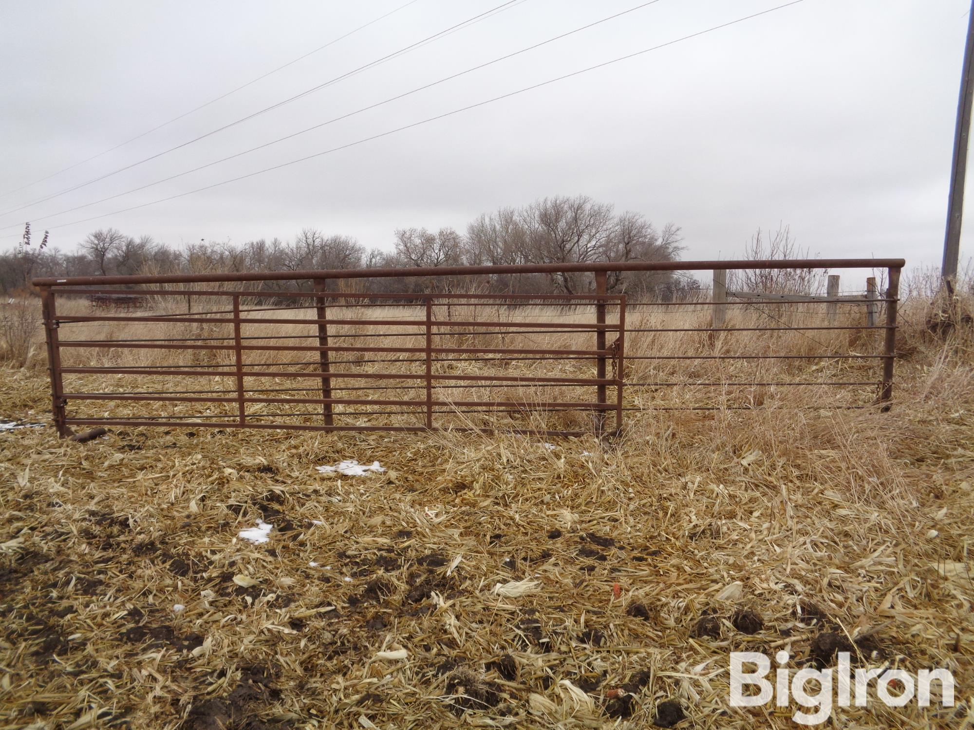 Freestanding 24' Steel Livestock Panel W/ Swinging Gate BigIron Auctions