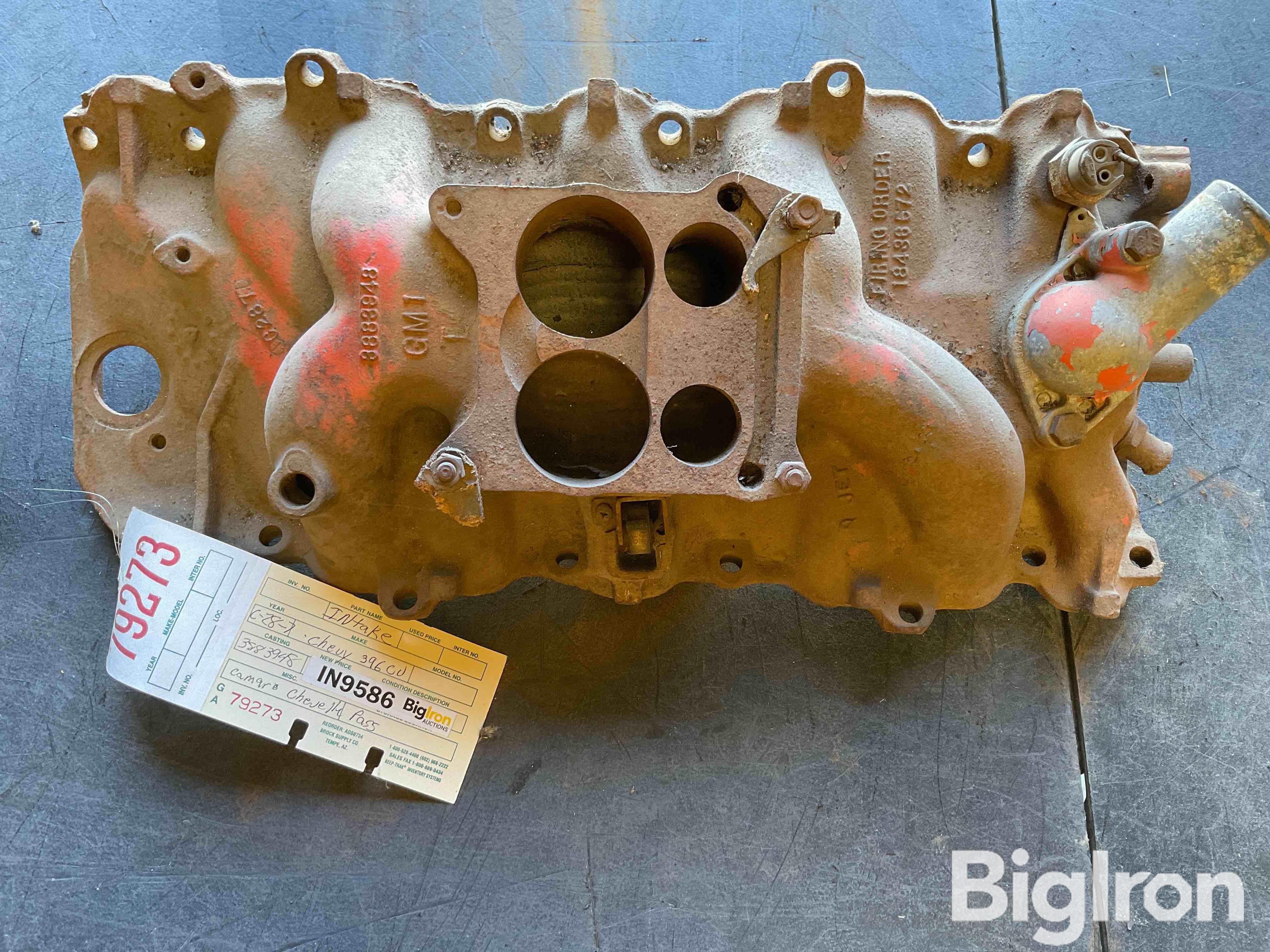 Chevrolet 396ci Intake BigIron Auctions