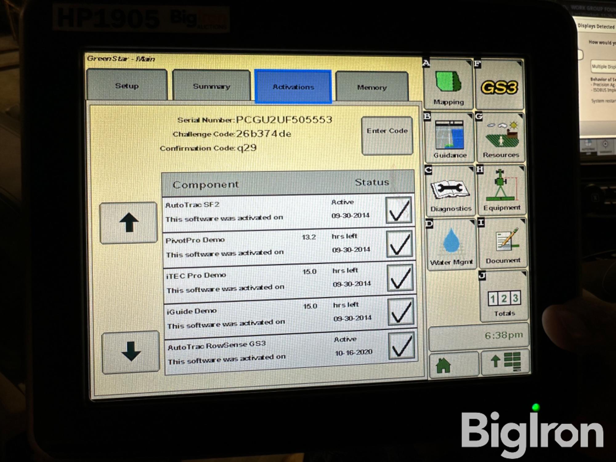 John Deere 2630 GPS Display BigIron Auctions