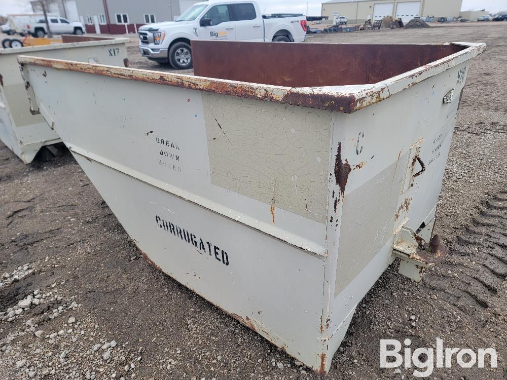 Towable Steel Hopper Dump Bin Bigiron Auctions