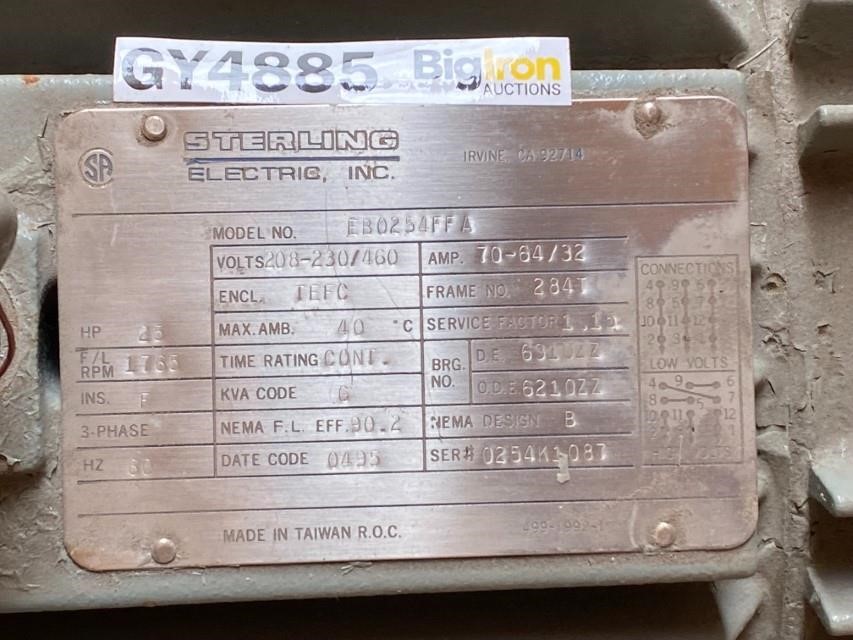 Sterling Electric EB0254FFA Electric Motor BigIron Auctions