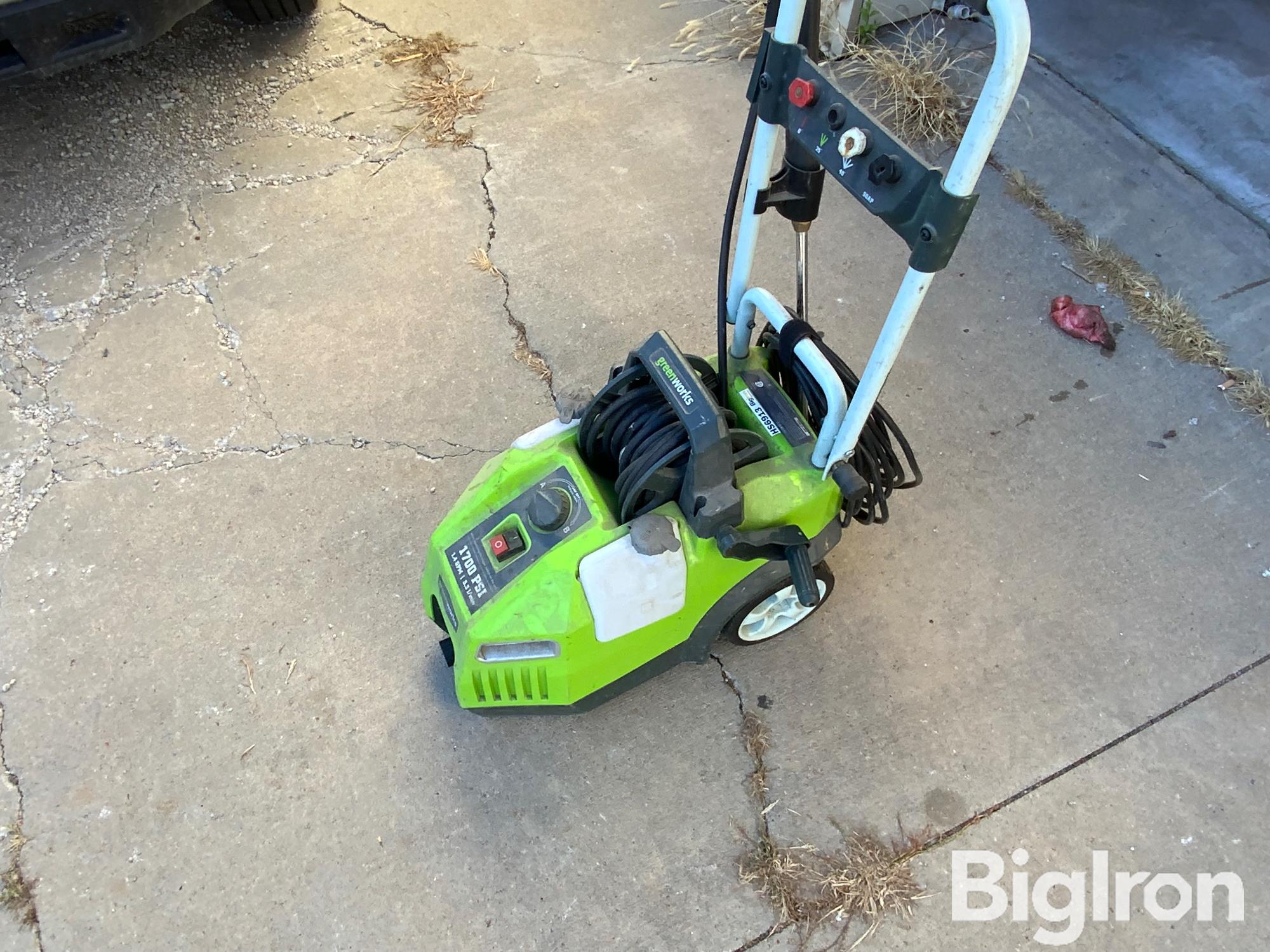 Greenworks pressure washer store 1700 psi