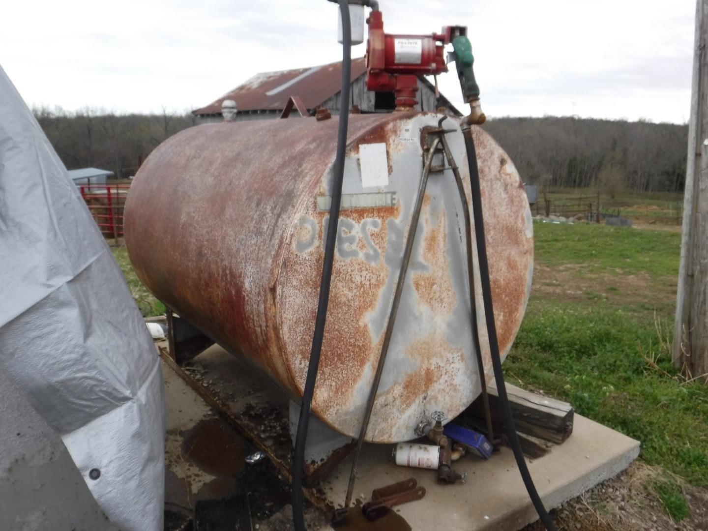500 Gallon Fuel Tank Wfill Rite Pump Bigiron Auctions