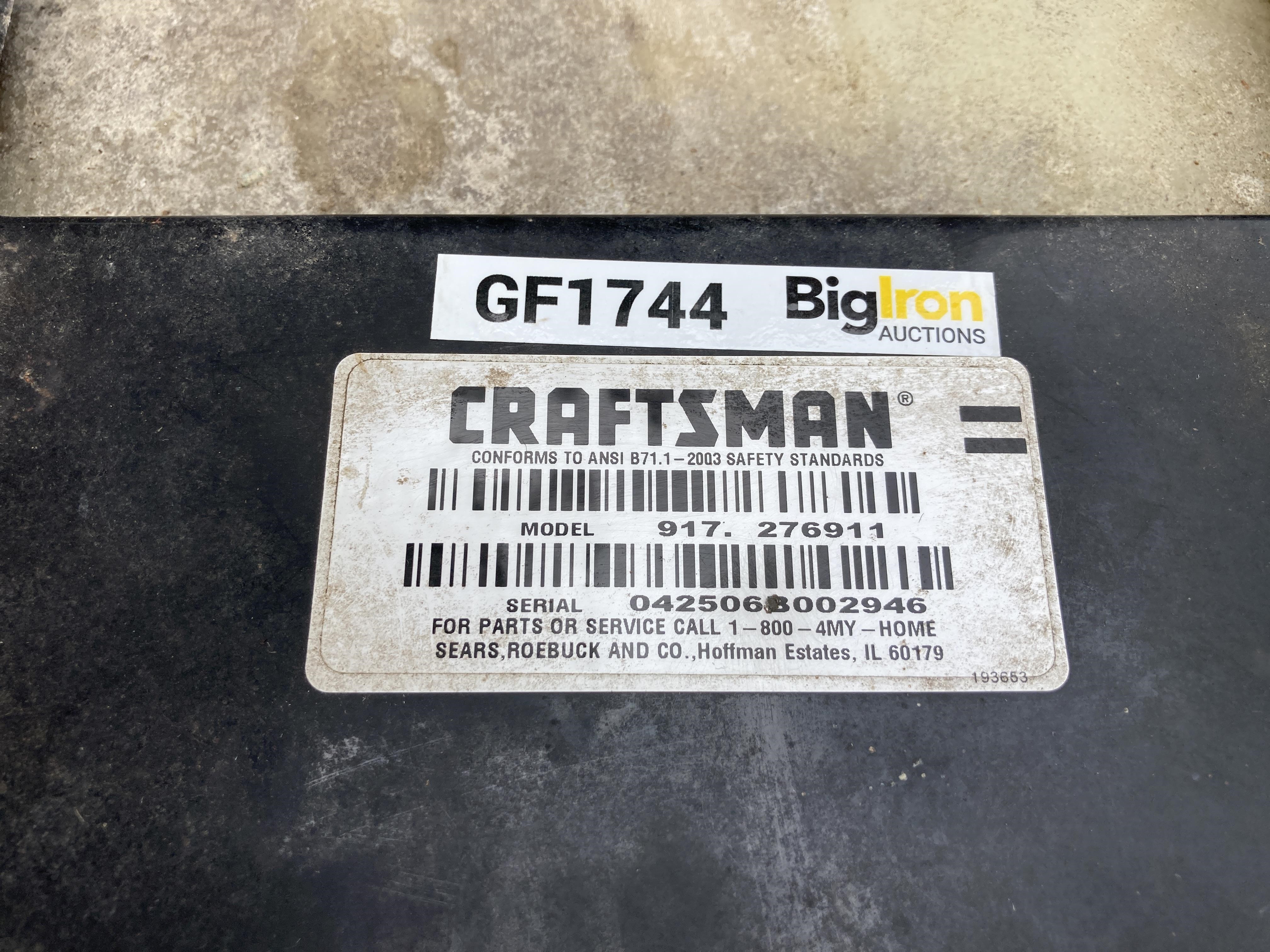 Craftsman gs6500 2024 specs