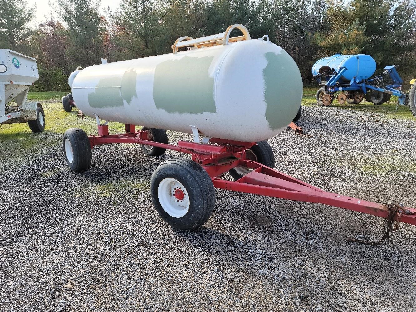 1000 Gallon Ammonia Tank W Cart Bigiron Auctions