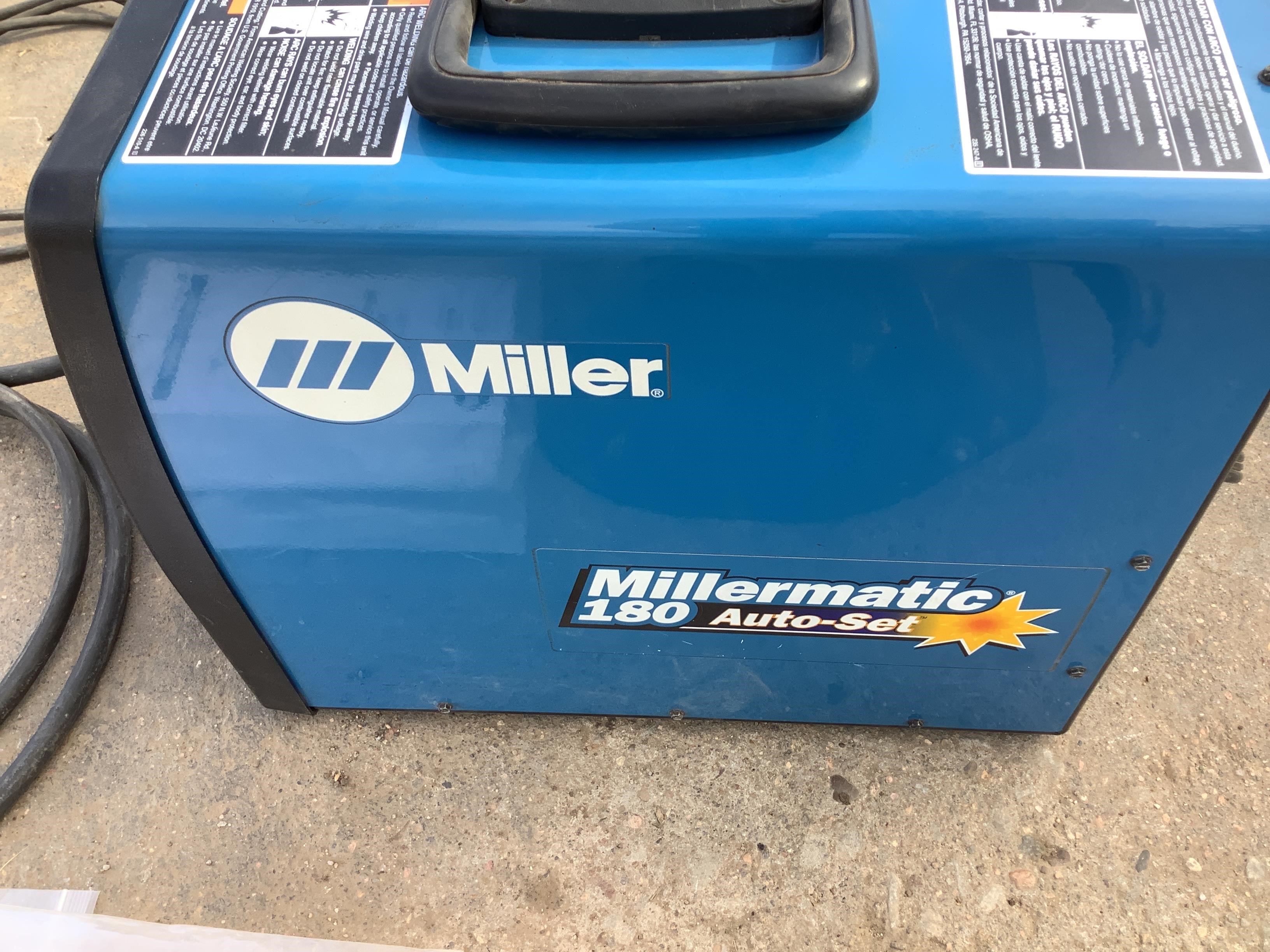 Miller Millermatic 180 AutoSet Wire Welder BigIron Auctions