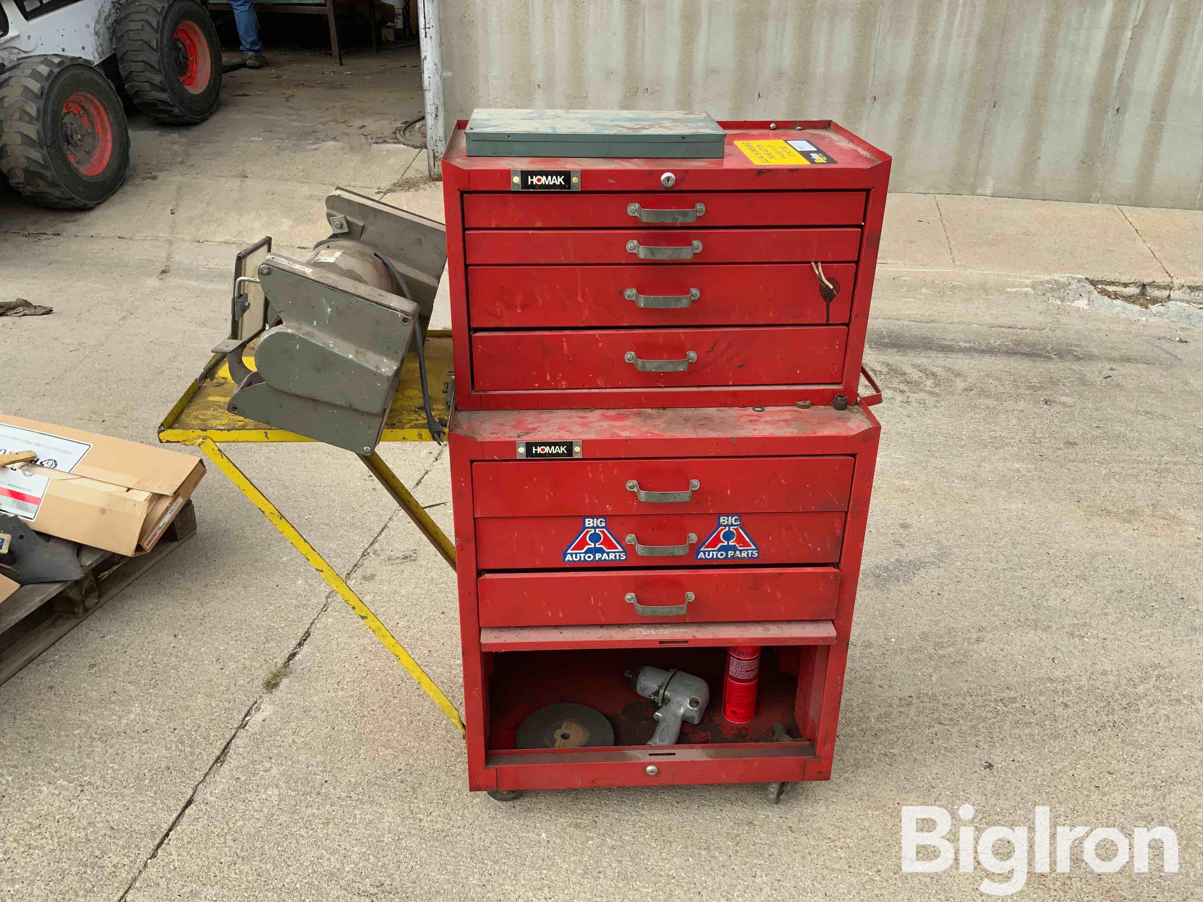 Toolbox With Grinder BigIron Auctions