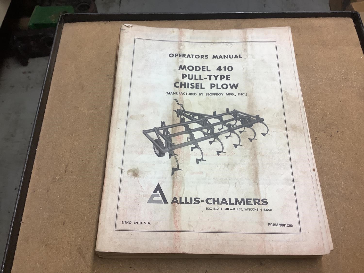 Allis-Chalmers Cultivator & Rotary Hoe Manuals BigIron Auctions