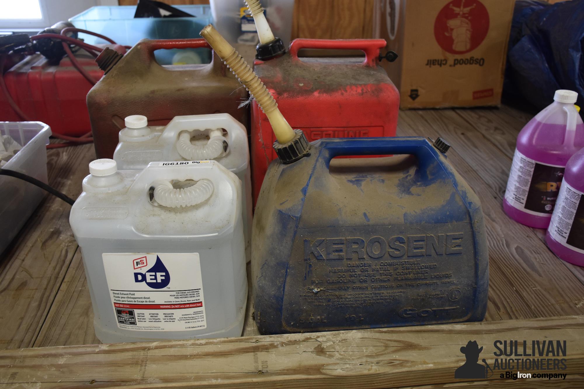 Gas Cans And 5 Gallons Of Def Bigiron Auctions