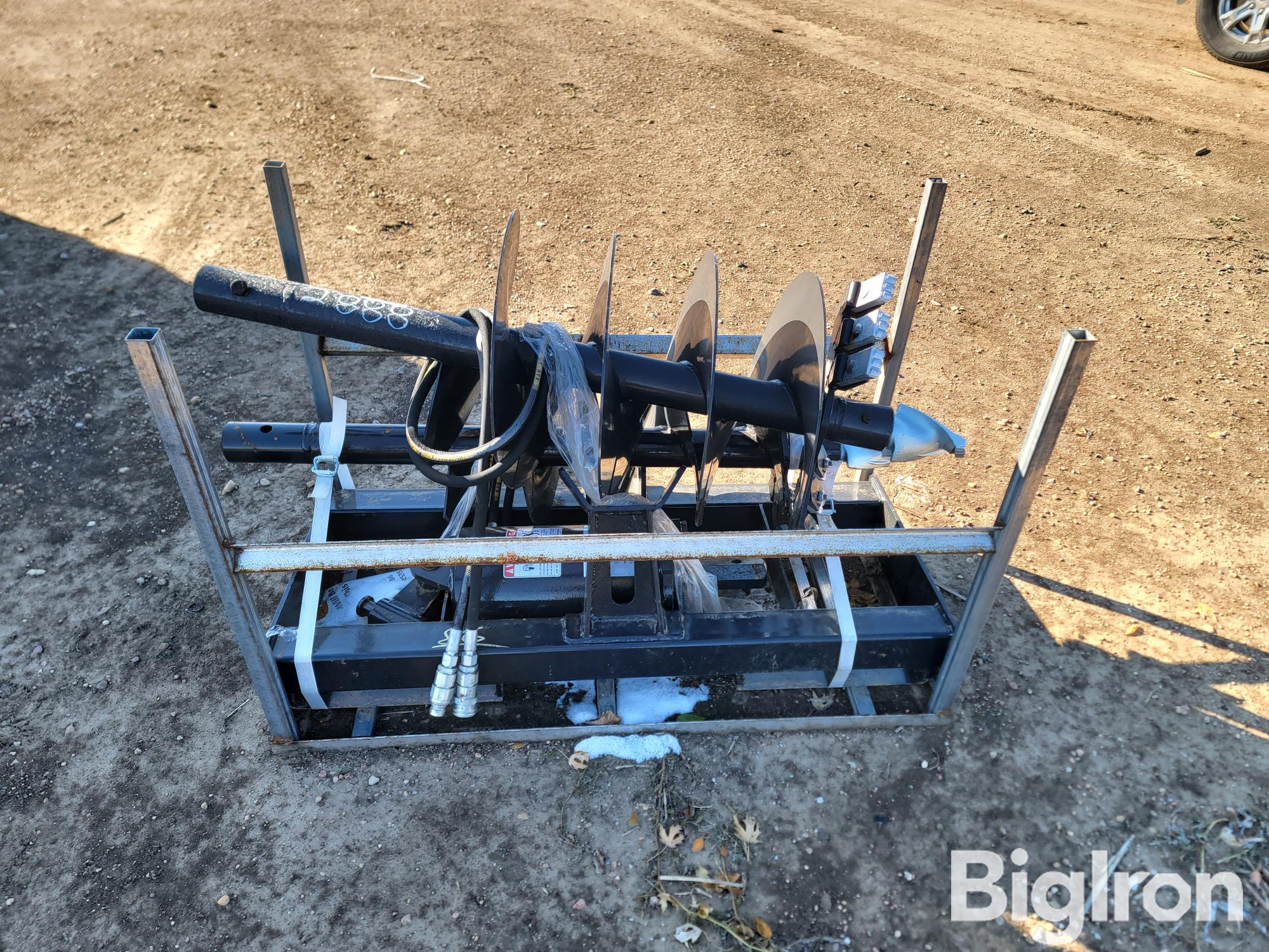 JCT Post Hole Auger Skid Steer Attachment BigIron Auctions