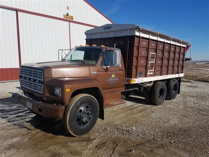 1980 Ford F600 T A Grain Truck W Westfield Auger Bigiron Auctions