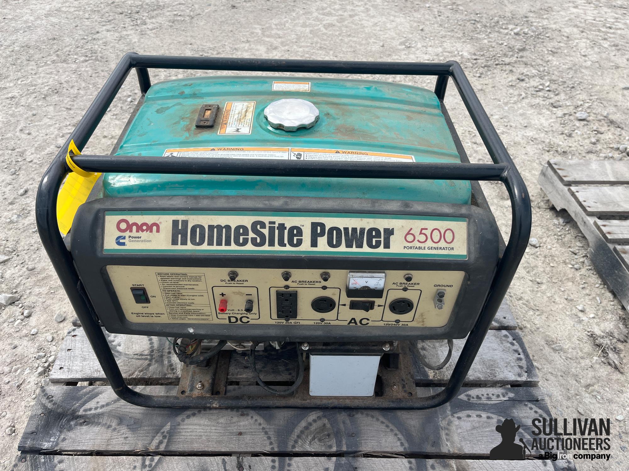 Onan 6500 Portable Generator BigIron Auctions