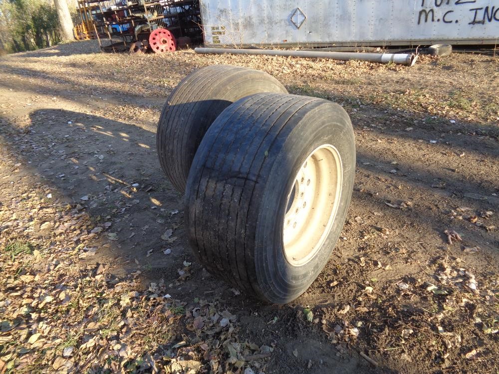 Michelin 445/50R22.5 Super Singles Tires And Aluminum Rims BigIron Auctions