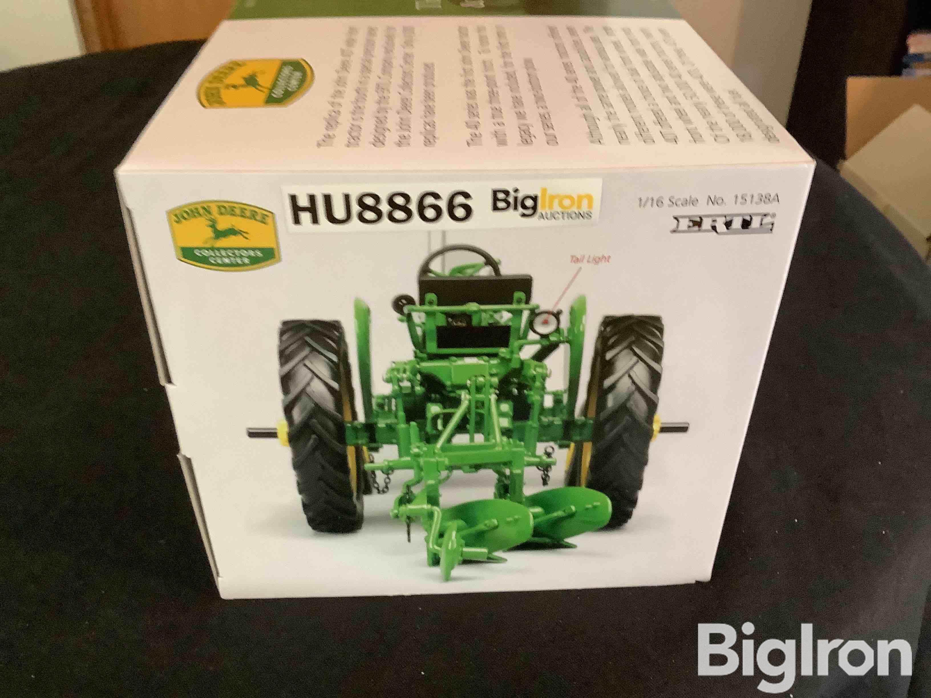 John Deere 40t Die Cast Tractor Wwide Front And Mounted 2 Bottom Plow Bigiron Auctions 6614