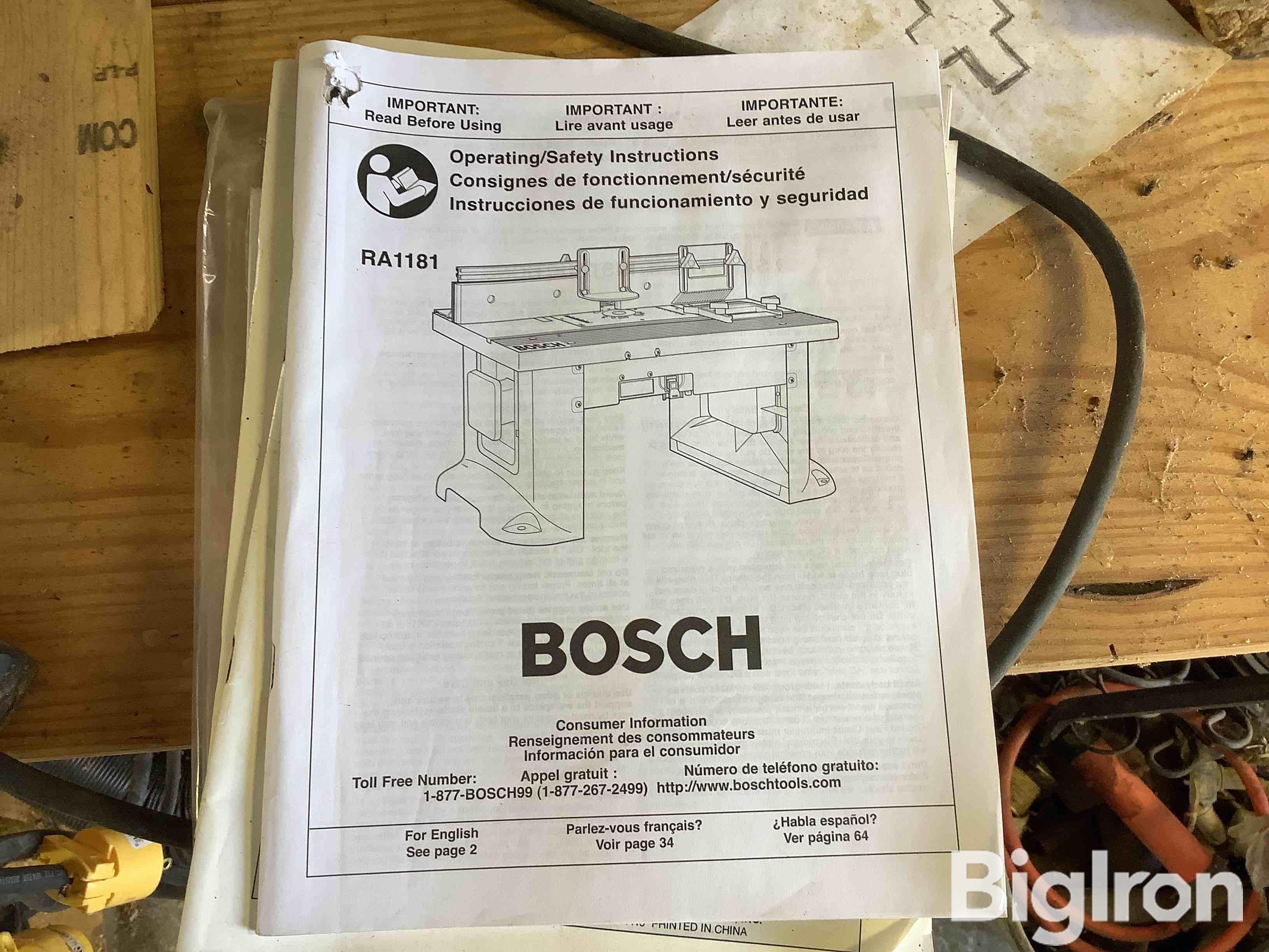 Bosch router deals table ra1180