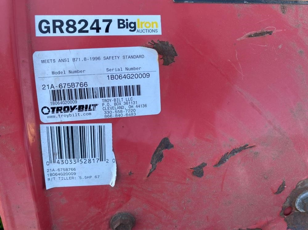 Troy-bilt Pro Line Counter Rotating Rear Tine Rototiller Bigiron Auctions