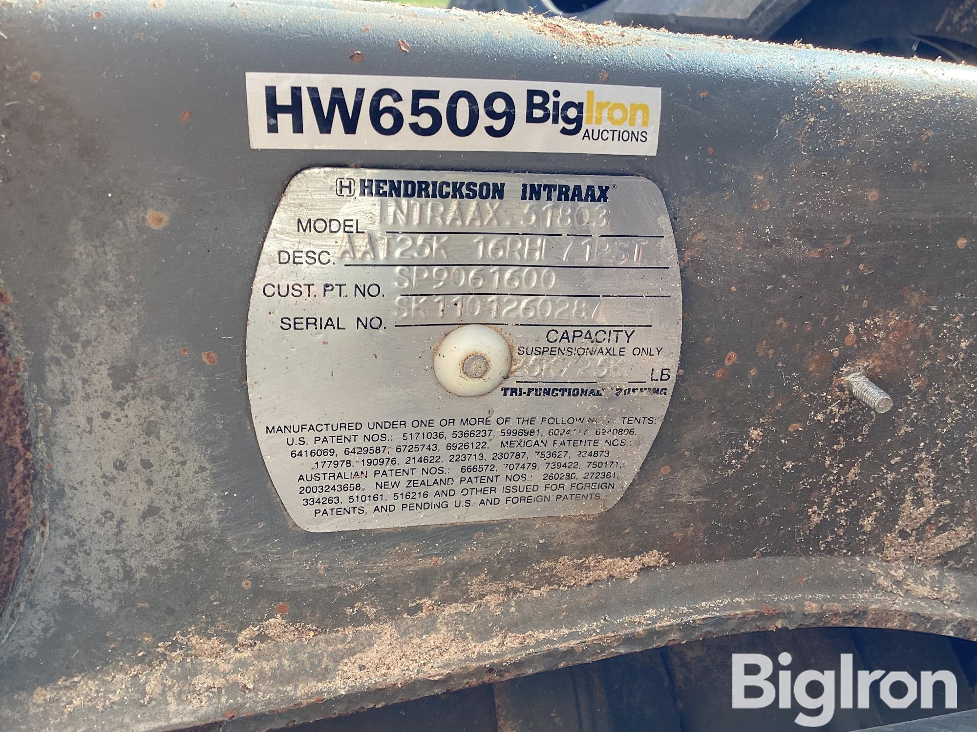 Hendrickson Intraax 51803 25k Axle BigIron Auctions