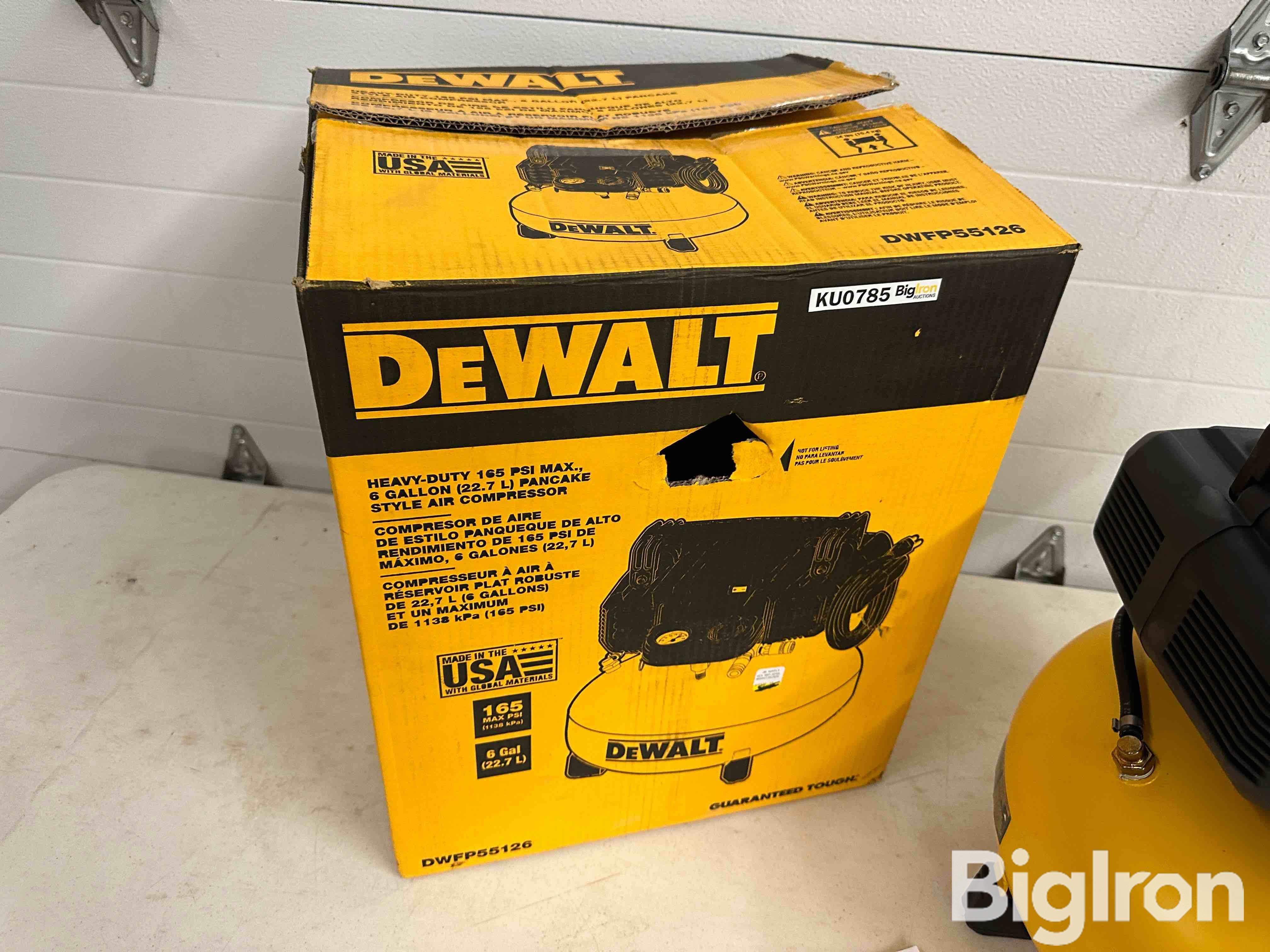 DEWALT 6 Gallon Air Compressor BigIron Auctions