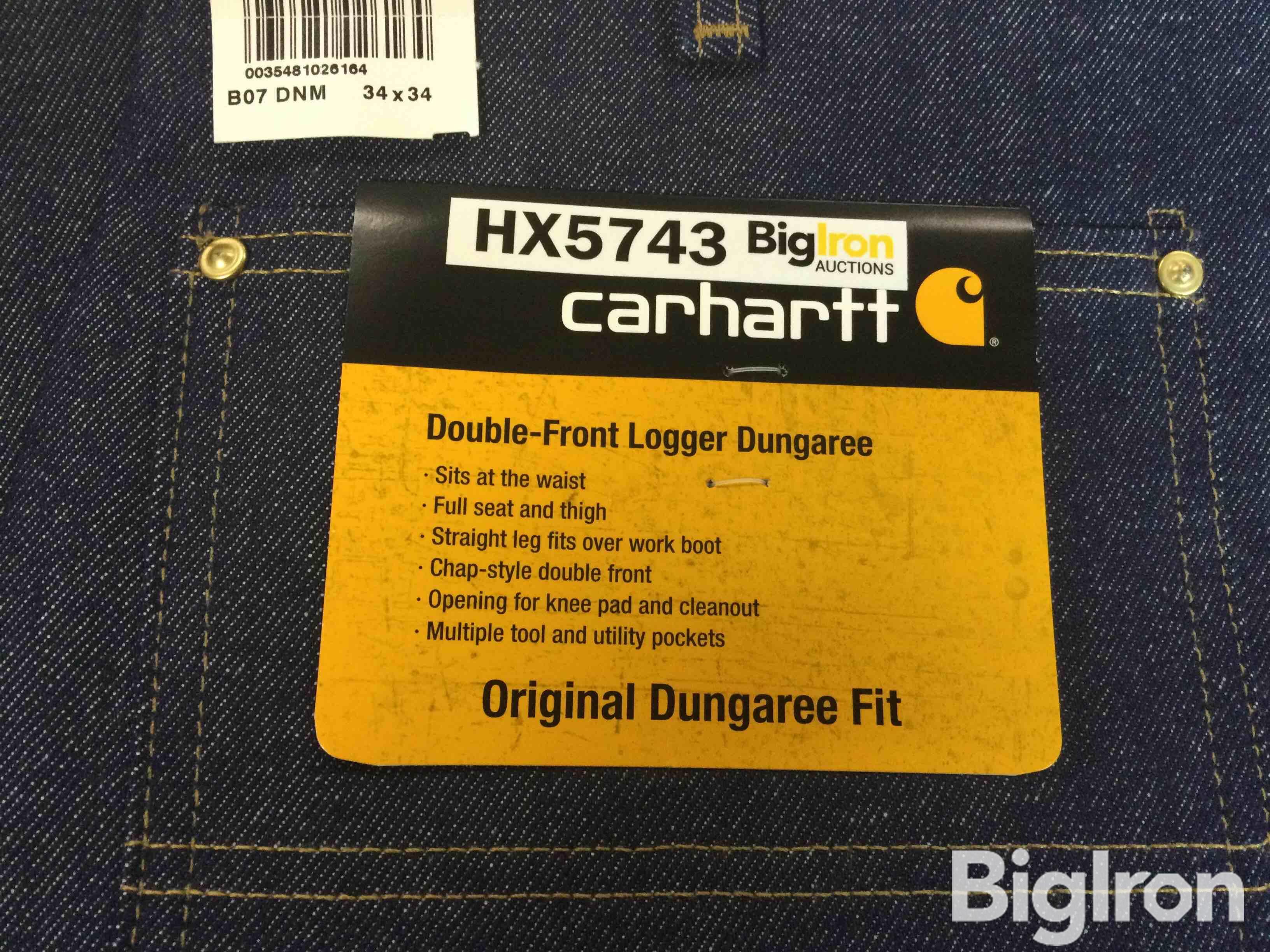 Carhartt 34x34 Double Front Logger Dungaree Jeans BigIron Auctions