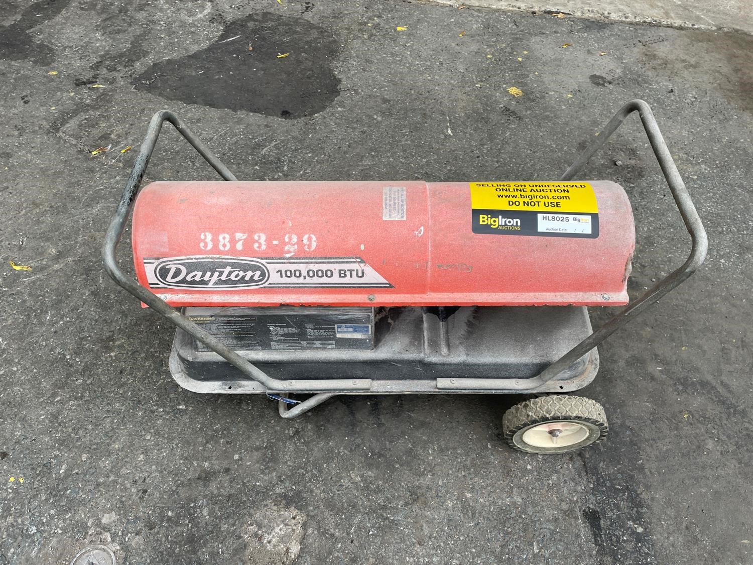 Dayton 100 000 Btu Kerosene Heater Bigiron Auctions